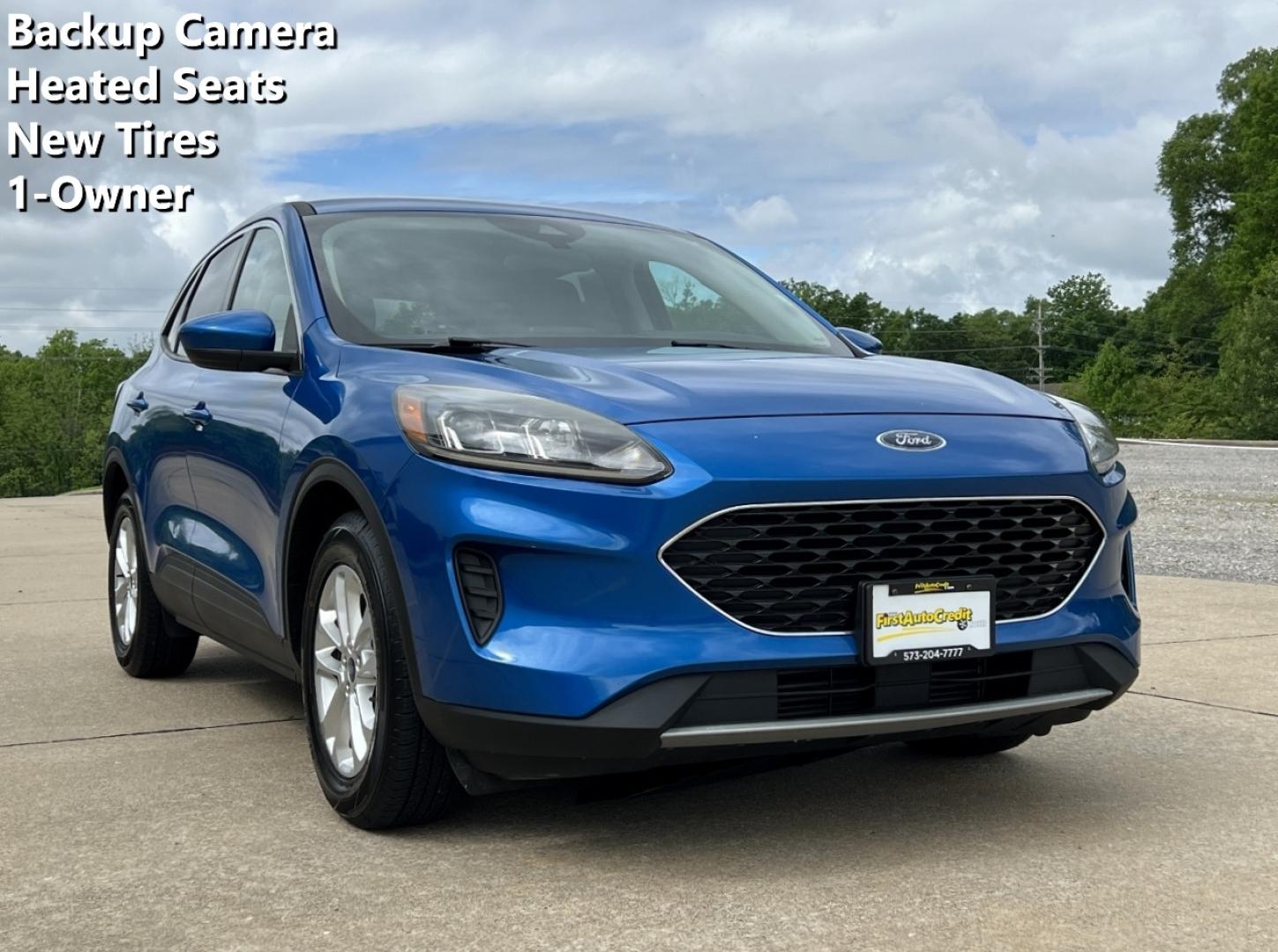 2020 BLUE /Gray Cloth Ford Escape SE (1FMCU0G64LU) with an 1.5L 3 Cyl. engine, Automatic transmission, located at 2990 Old Orchard Rd., Jackson, MO, 63755, 37.354214, -89.612106 - 2020 Ford Escape SE 1-Owner 105xxx miles Front Wheel Drive 1.5L 3 Cyl. Automatic New Tires Backup Camera Power Driver Seat Heated Seats Bluetooth Cruise Power Windows/Locks/Mirrors We have financing available and we accept trades! Fill out a credit application on our website or come by - Photo#0