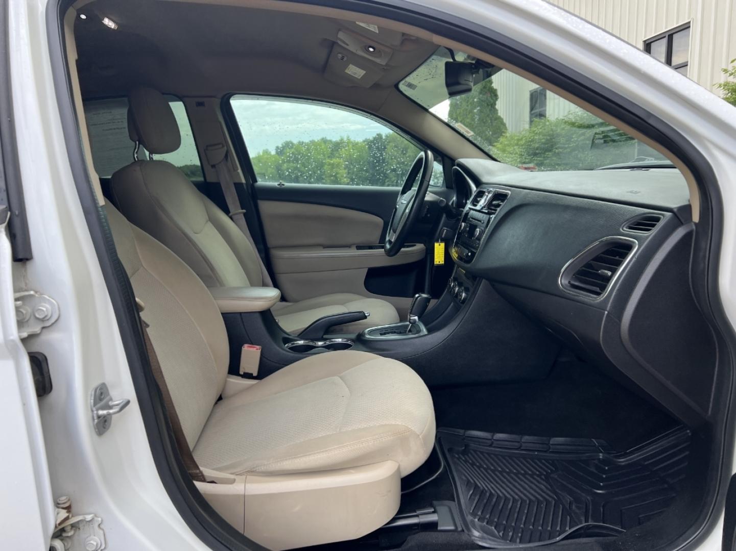 2013 WHITE /Tan Cloth Chrysler 200 Touring (1C3CCBBB2DN) with an 2.4L 4 Cyl. engine, Automatic transmission, located at 2990 Old Orchard Rd., Jackson, MO, 63755, 37.354214, -89.612106 - 2013 Chrysler 200 Touring 102xxx miles Front Wheel Drive 2.4L 4 Cyl. Automatic Power Driver Seat Heated Seats Cruise Remote Start Power Windows/Locks/Mirrors We have financing available and we accept trades! Fill out a credit application on our website or come by today! If you have any qu - Photo#15