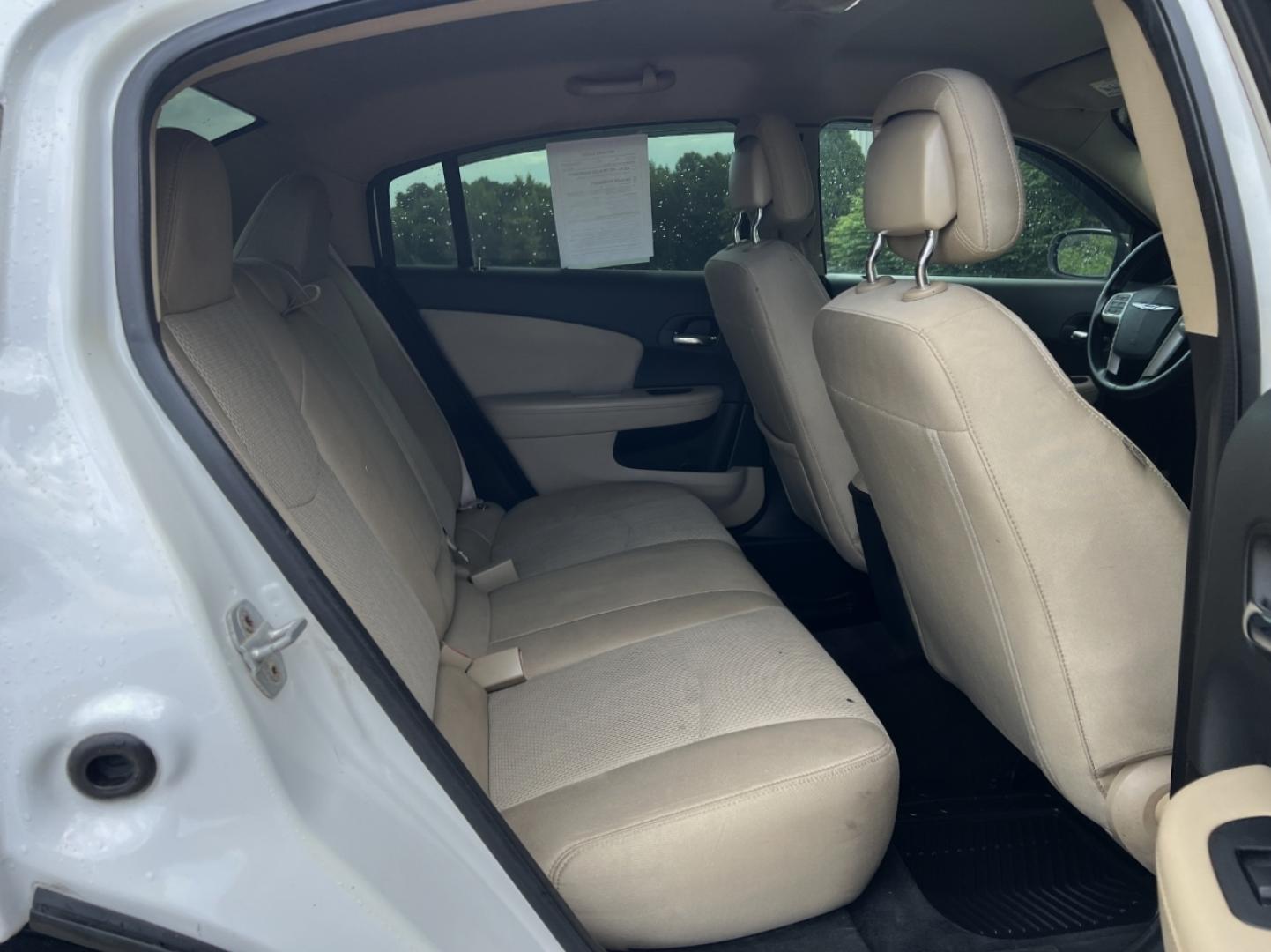 2013 WHITE /Tan Cloth Chrysler 200 Touring (1C3CCBBB2DN) with an 2.4L 4 Cyl. engine, Automatic transmission, located at 2990 Old Orchard Rd., Jackson, MO, 63755, 37.354214, -89.612106 - 2013 Chrysler 200 Touring 102xxx miles Front Wheel Drive 2.4L 4 Cyl. Automatic Power Driver Seat Heated Seats Cruise Remote Start Power Windows/Locks/Mirrors We have financing available and we accept trades! Fill out a credit application on our website or come by today! If you have any qu - Photo#17