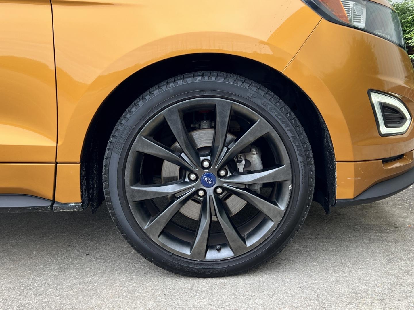 2015 ORANGE /Black Leather/Cloth Ford Edge Sport AWD (2FMTK4AP8FB) with an 2.7L V6 engine, Automatic transmission, located at 2990 Old Orchard Rd., Jackson, MO, 63755, 37.354214, -89.612106 - 2015 Ford Edge Sport 130xxx miles All Wheel Drive 2.7L V6 Automatic Navigation Power/Heated Seats Backup Camera Sunroof Bluetooth Cruise Power Windows/Locks/Mirrors We have financing available and we accept trades! Fill out a credit application on our website or come by today! If you ha - Photo#42