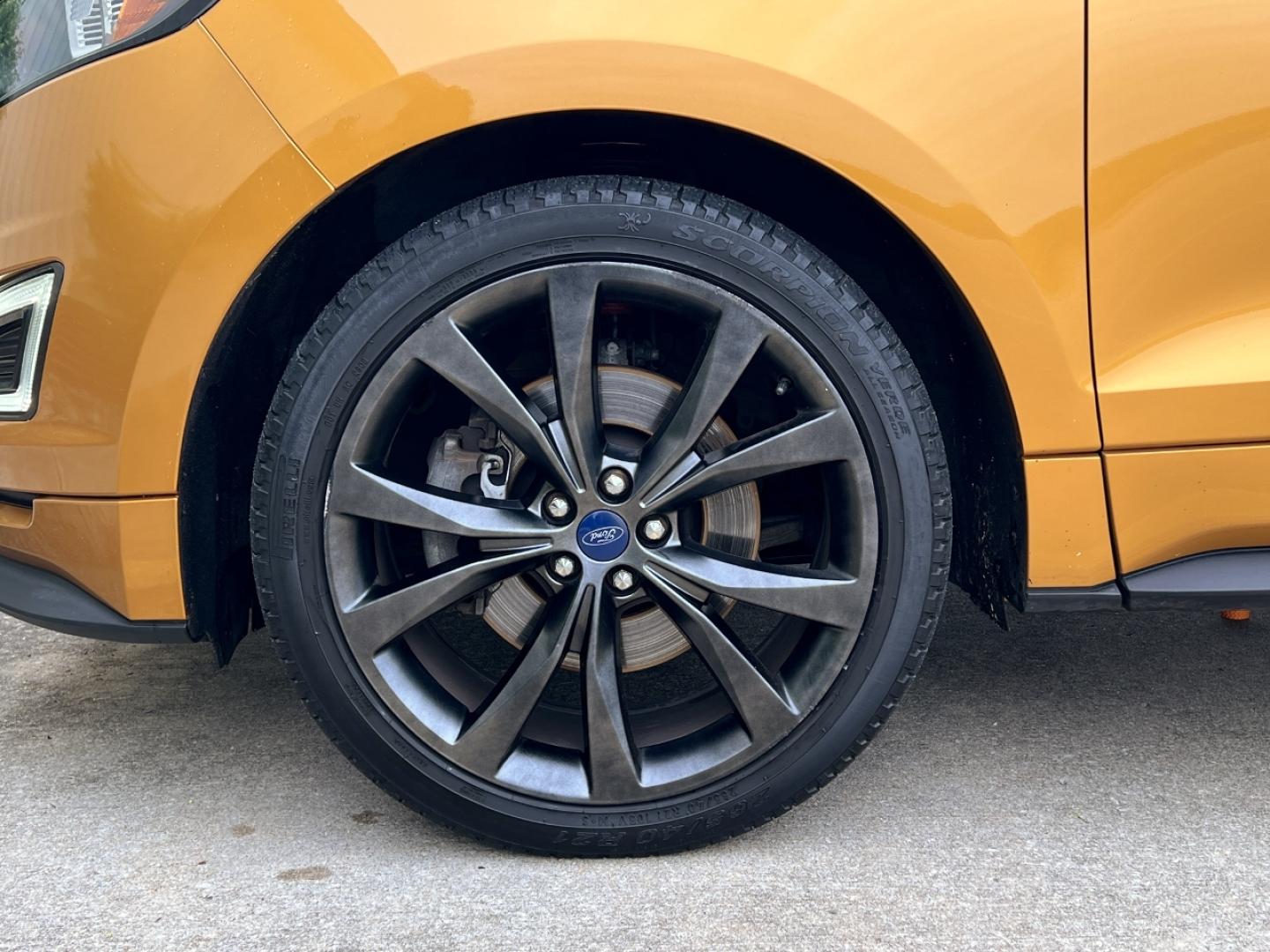 2015 ORANGE /Black Leather/Cloth Ford Edge Sport AWD (2FMTK4AP8FB) with an 2.7L V6 engine, Automatic transmission, located at 2990 Old Orchard Rd., Jackson, MO, 63755, 37.354214, -89.612106 - 2015 Ford Edge Sport 130xxx miles All Wheel Drive 2.7L V6 Automatic Navigation Power/Heated Seats Backup Camera Sunroof Bluetooth Cruise Power Windows/Locks/Mirrors We have financing available and we accept trades! Fill out a credit application on our website or come by today! If you ha - Photo#38