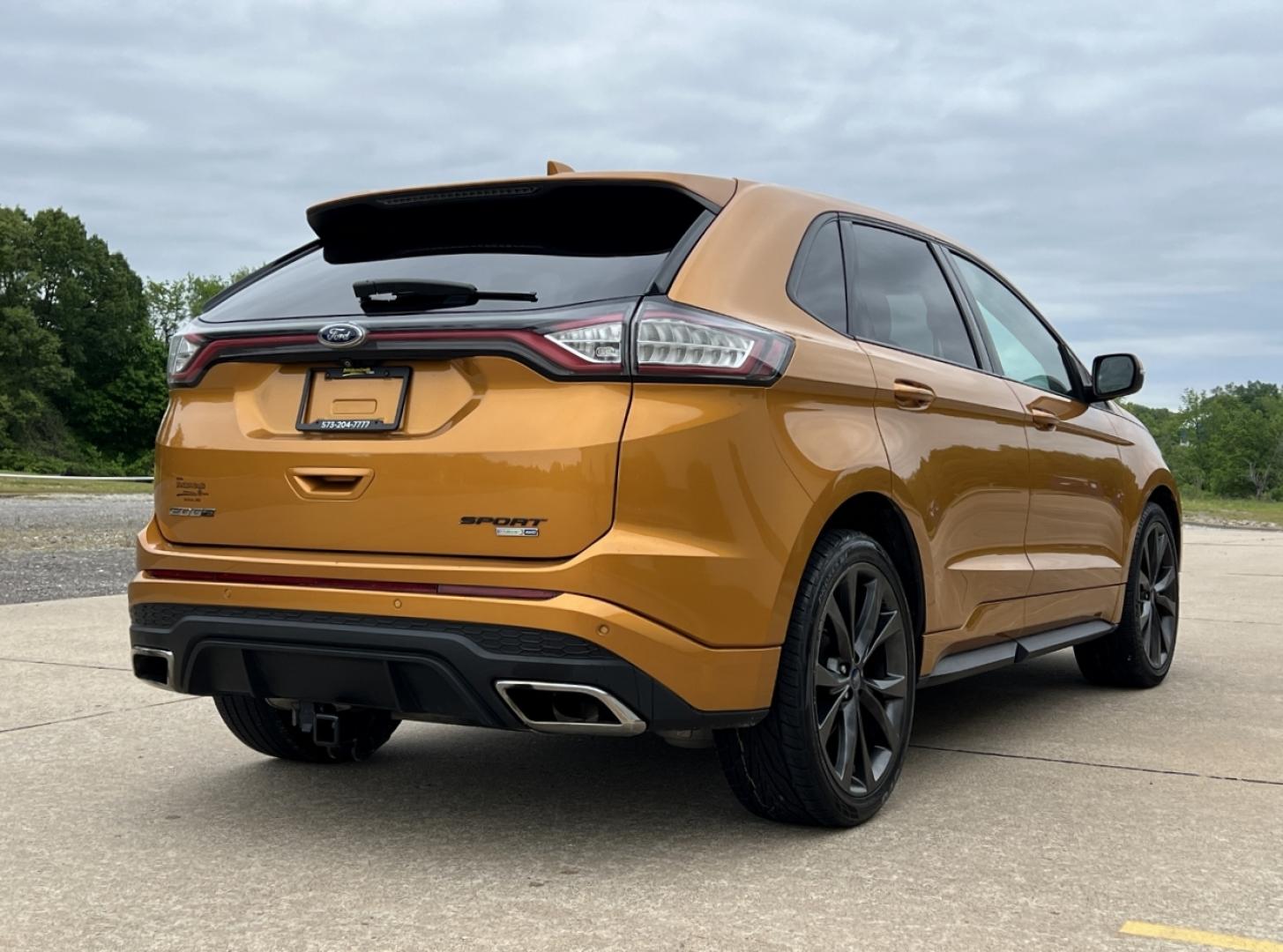 2015 ORANGE /Black Leather/Cloth Ford Edge Sport AWD (2FMTK4AP8FB) with an 2.7L V6 engine, Automatic transmission, located at 2990 Old Orchard Rd., Jackson, MO, 63755, 37.354214, -89.612106 - 2015 Ford Edge Sport 130xxx miles All Wheel Drive 2.7L V6 Automatic Navigation Power/Heated Seats Backup Camera Sunroof Bluetooth Cruise Power Windows/Locks/Mirrors We have financing available and we accept trades! Fill out a credit application on our website or come by today! If you ha - Photo#10