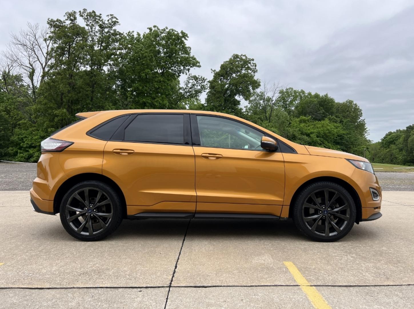 2015 ORANGE /Black Leather/Cloth Ford Edge Sport AWD (2FMTK4AP8FB) with an 2.7L V6 engine, Automatic transmission, located at 2990 Old Orchard Rd., Jackson, MO, 63755, 37.354214, -89.612106 - 2015 Ford Edge Sport 130xxx miles All Wheel Drive 2.7L V6 Automatic Navigation Power/Heated Seats Backup Camera Sunroof Bluetooth Cruise Power Windows/Locks/Mirrors We have financing available and we accept trades! Fill out a credit application on our website or come by today! If you ha - Photo#9