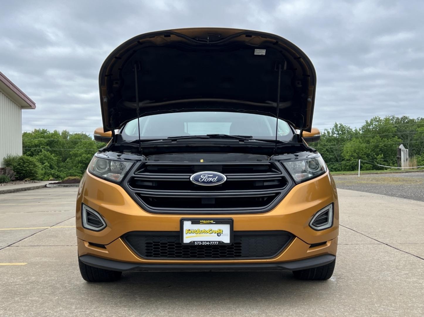 2015 ORANGE /Black Leather/Cloth Ford Edge Sport AWD (2FMTK4AP8FB) with an 2.7L V6 engine, Automatic transmission, located at 2990 Old Orchard Rd., Jackson, MO, 63755, 37.354214, -89.612106 - 2015 Ford Edge Sport 130xxx miles All Wheel Drive 2.7L V6 Automatic Navigation Power/Heated Seats Backup Camera Sunroof Bluetooth Cruise Power Windows/Locks/Mirrors We have financing available and we accept trades! Fill out a credit application on our website or come by today! If you ha - Photo#36