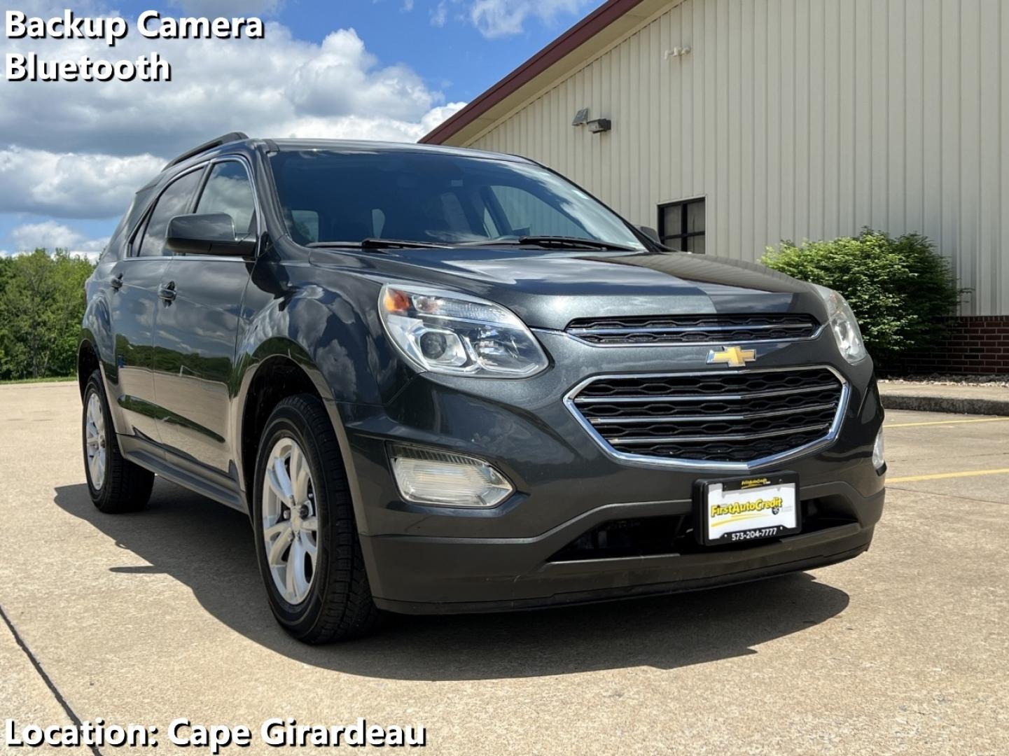 2017 GRAY /Black Cloth Chevrolet Equinox LT 2WD (2GNALCEKXH1) with an 2.4L 4 Cyl. engine, Automatic transmission, located at 506 S. Kingshighway, Cape Girardeau, MO, 63703, (573) 235-5000, 37.294994, -89.556206 - 2017 Chevrolet Equinox LT 131xxx miles Front Wheel Drive 2.4L 4 Cyl. Automatic Backup Camera Bluetooth Cruise Power Windows/Locks/Mirrors We have financing available and we accept trades! Fill out a credit application on our website or come by today! If you have any questions, give us a ca - Photo#0