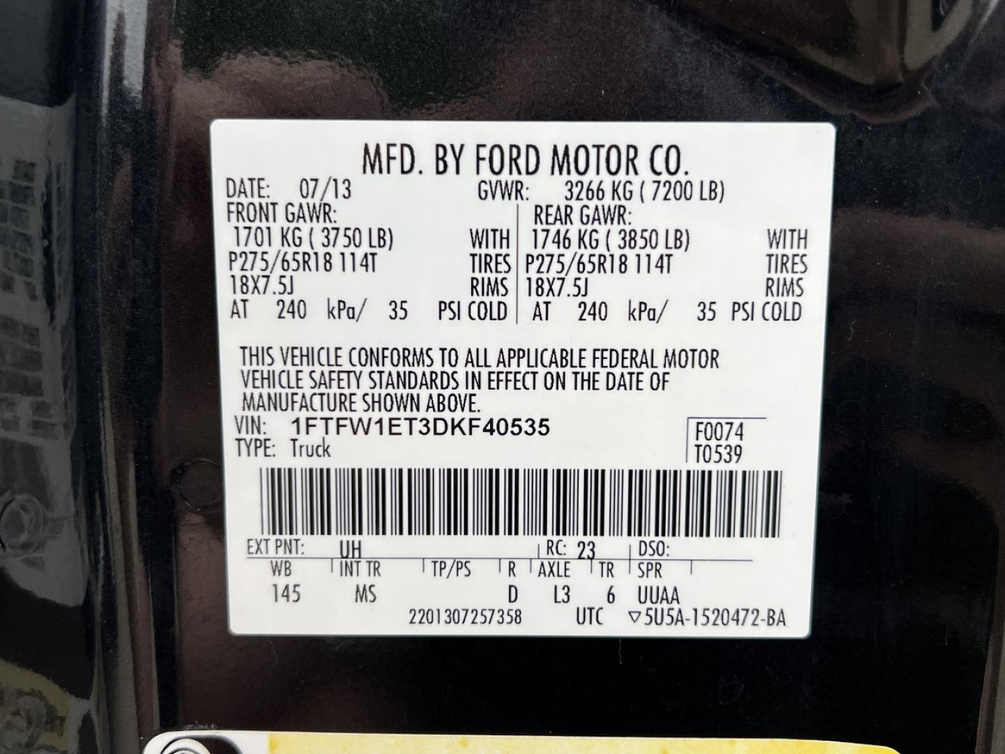 2013 BLACK /Gray Cloth Ford F-150 XLT SuperCrew 6.5-ft. Bed 4WD (1FTFW1ET3DK) with an 3.5L V6 TURBO engine, Automatic transmission, located at 2990 Old Orchard Rd., Jackson, MO, 63755, 37.354214, -89.612106 - 2013 Ford F-150 XLT 110xxx miles 4x4 3.5L V6 Automatic Backup Camera Power Driver Seat Bluetooth Cruise Power Windows/Locks/Mirrors We have financing available and we accept trades! Fill out a credit application on our website or come by today! If you have any questions, give us a call at - Photo#47