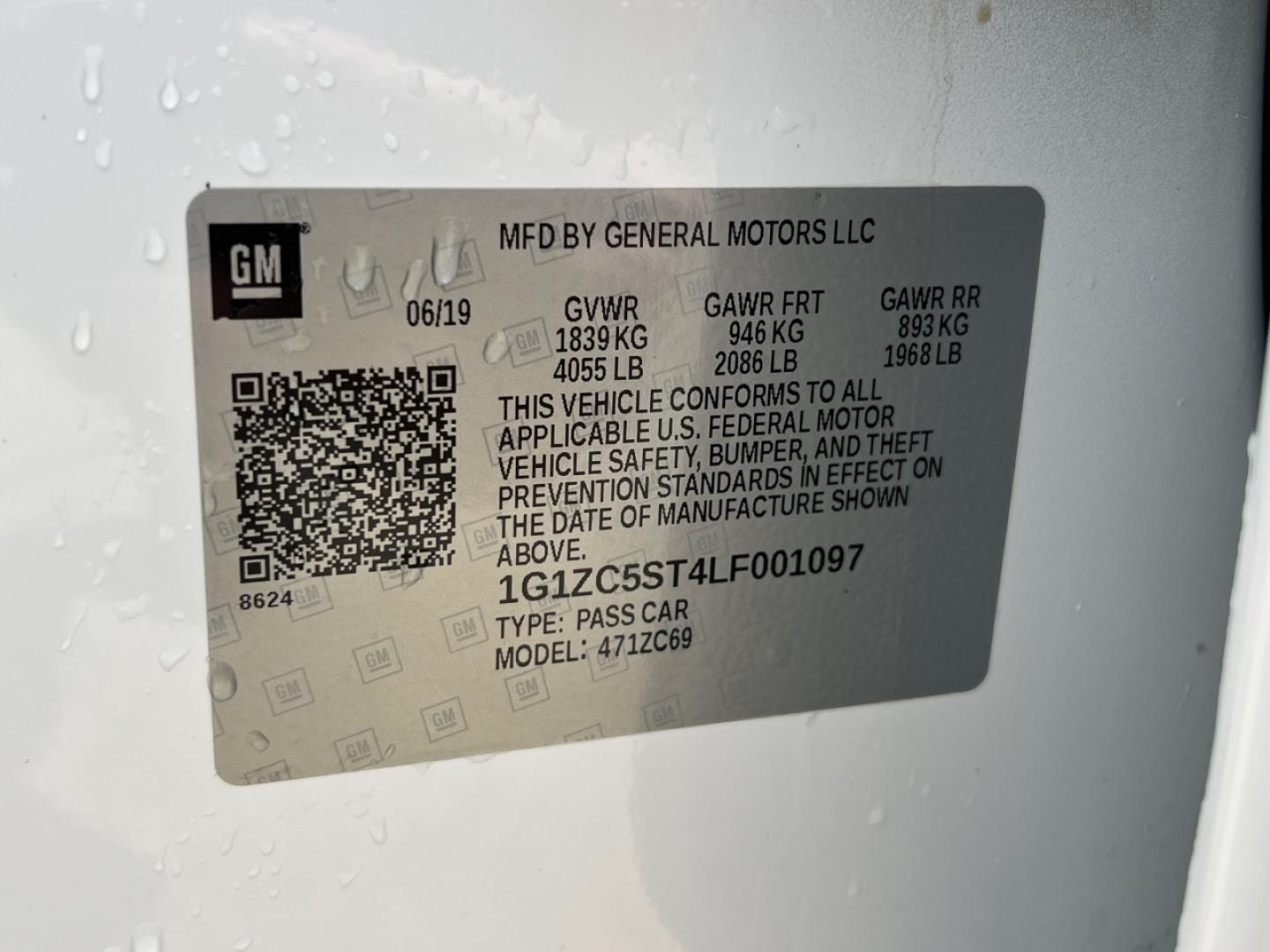 2020 WHITE /Gray Cloth Chevrolet Malibu LS (1G1ZC5ST4LF) with an 1.5L 4 Cyl. engine, Automatic transmission, located at 2990 Old Orchard Rd., Jackson, MO, 63755, 37.354214, -89.612106 - 2020 Chevrolet Malibu LS 1-Owner 90xxx miles Front Wheel Drive 1.5L 4 Cyl. Automatic Backup Camera Bluetooth Cruise Power Windows/Locks/Mirrors We have financing available and we accept trades! Fill out a credit application on our website or come by today! If you have any questions, give - Photo#42