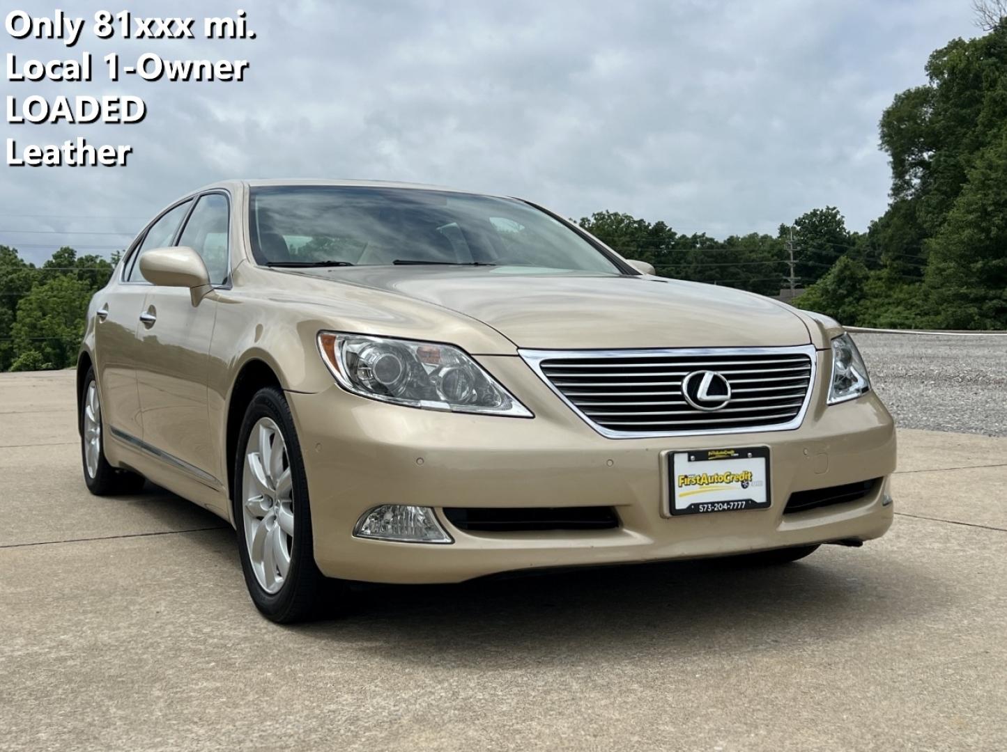 2008 GOLD /Tan Leather Lexus LS 460 LS 460L (JTHGL46F485) with an 4.6L V8 engine, Automatic transmission, located at 2990 Old Orchard Rd., Jackson, MO, 63755, 37.354214, -89.612106 - 2008 Lexus LS 460L Local 1-Owner Only 81xxx miles Rear Wheel Drive 4.6L V8 Automatic Leather Navigation Power/Heated/Cooled Seats Heated Steering Wheel Backup Camera Sunroof Cruise Power Windows/Locks/Mirrors We have financing available and we accept trades! Fill out a credit applicati - Photo#0