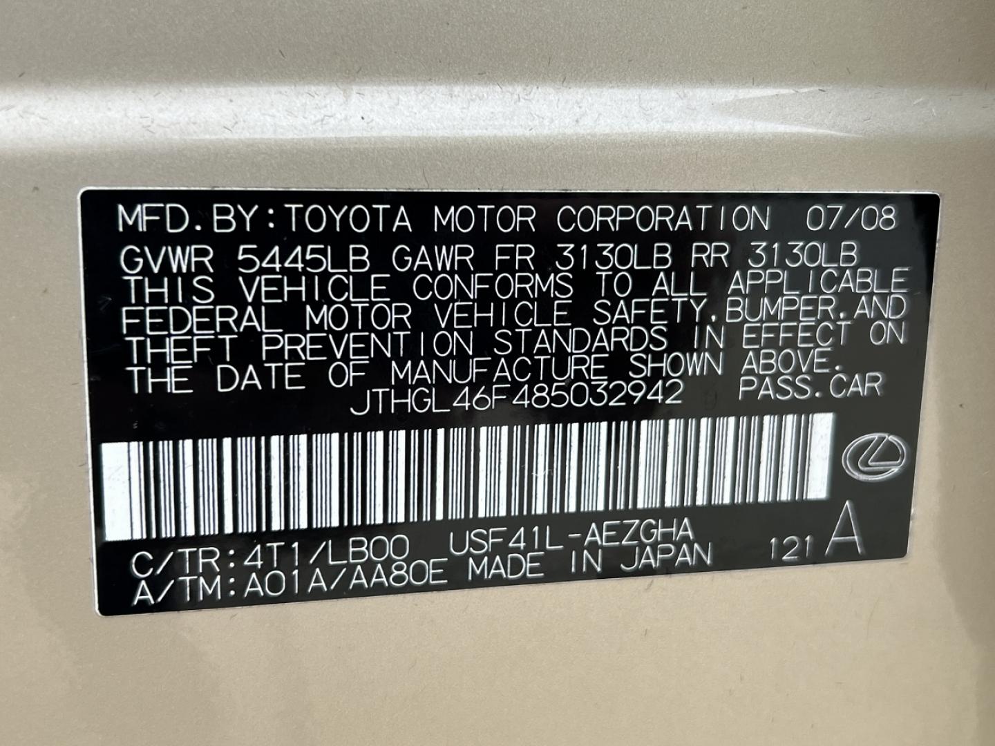 2008 GOLD /Tan Leather Lexus LS 460 LS 460L (JTHGL46F485) with an 4.6L V8 engine, Automatic transmission, located at 2990 Old Orchard Rd., Jackson, MO, 63755, 37.354214, -89.612106 - 2008 Lexus LS 460L Local 1-Owner Only 81xxx miles Rear Wheel Drive 4.6L V8 Automatic Leather Navigation Power/Heated/Cooled Seats Heated Steering Wheel Backup Camera Sunroof Cruise Power Windows/Locks/Mirrors We have financing available and we accept trades! Fill out a credit applicati - Photo#49