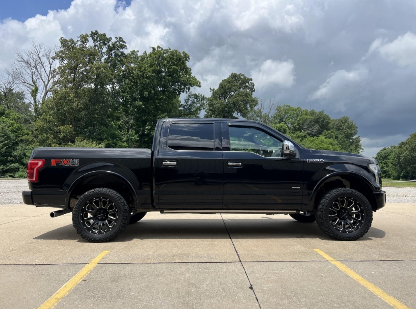 2017 BLACK /Black Leather Ford F-150 PLATINUM SuperCrew 6.5-ft. Bed 4WD (1FTEW1EG0HF) with an 3.5L V6 TURBO engine, Automatic transmission, located at 2990 Old Orchard Rd., Jackson, MO, 63755, 37.354214, -89.612106 - 2017 Ford F-150 Platinum FX4 Off Road 173xxx miles 4x4 3.5L V6 Automatic Leather Navigation Power/Heated/Cooled Seats Heated Rear Seats Power Running Boards Backup Camera Sunroof Bluetooth Cruise Remote Start Power Windows/Locks/Mirrors We have financing available and we accept trade - Photo#13