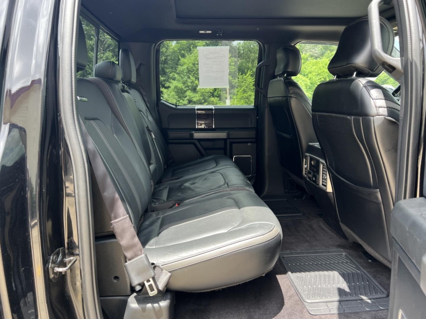 2017 BLACK /Black Leather Ford F-150 PLATINUM SuperCrew 6.5-ft. Bed 4WD (1FTEW1EG0HF) with an 3.5L V6 TURBO engine, Automatic transmission, located at 2990 Old Orchard Rd., Jackson, MO, 63755, 37.354214, -89.612106 - 2017 Ford F-150 Platinum FX4 Off Road 173xxx miles 4x4 3.5L V6 Automatic Leather Navigation Power/Heated/Cooled Seats Heated Rear Seats Power Running Boards Backup Camera Sunroof Bluetooth Cruise Remote Start Power Windows/Locks/Mirrors We have financing available and we accept trade - Photo#23