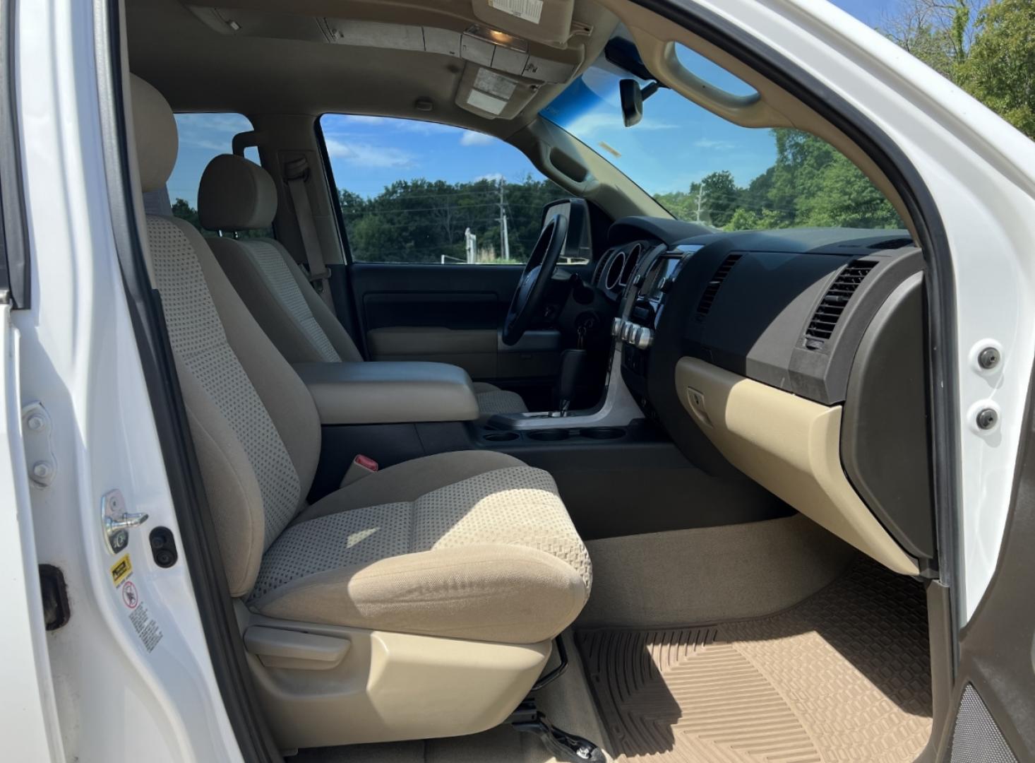 2008 WHITE /Tan Cloth Toyota Tundra SR5 CrewMax 5.7L 4WD (5TFDV54108X) with an 5.7L V8 engine, Automatic transmission, located at 2990 Old Orchard Rd., Jackson, MO, 63755, 37.354214, -89.612106 - 2008 Toyota Tundra SR5 122xxx miles 4x4 5.7L V8 Automatic Navigation Power Driver Seat Cruise Power Windows/Locks/Mirrors We have financing available and we accept trades! Fill out a credit application on our website or come by today! If you have any questions, give us a call at (573) 204- - Photo#15