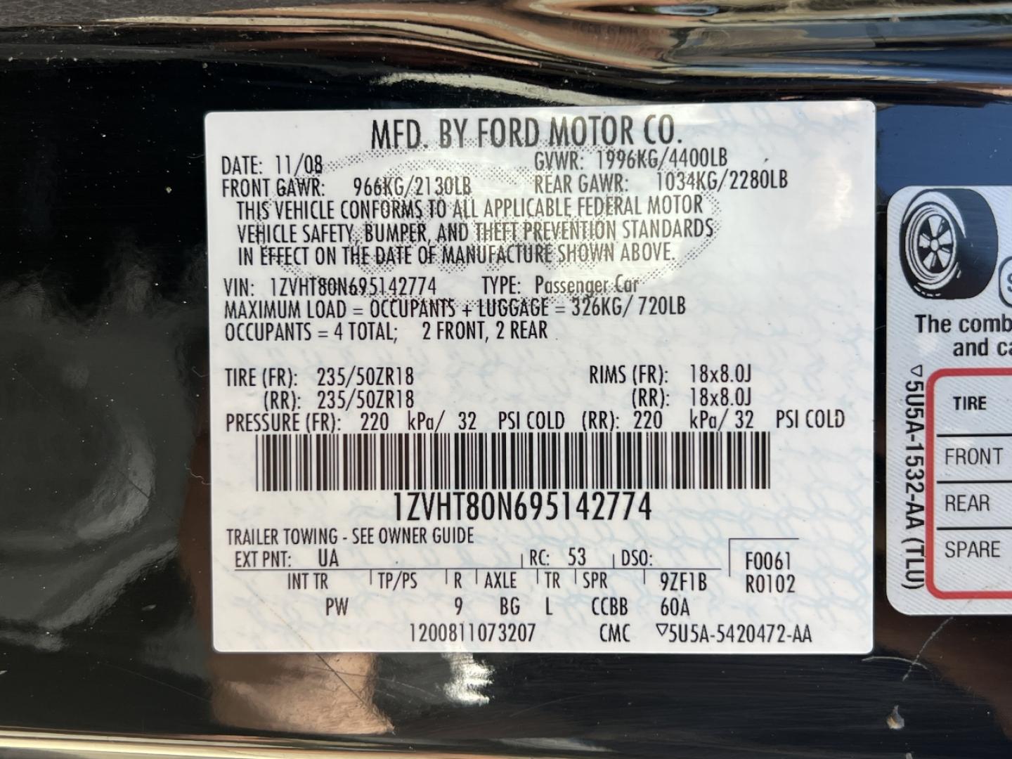 2009 BLACK /Black Cloth Ford Mustang V6 Coupe (1ZVHT80N695) with an 4.0L V6 engine, Automatic transmission, located at 2990 Old Orchard Rd., Jackson, MO, 63755, 37.354214, -89.612106 - 2009 Ford Mustang V6 Deluxe Local 1-Owner Only 65xxx miles Rear Wheel Drive 4.0L V6 Automatic Power Driver Seat Cruise Power Windows/Locks/Mirrors We have financing available and we accept trades! Fill out a credit application on our website or come by today! If you have any questions, giv - Photo#38