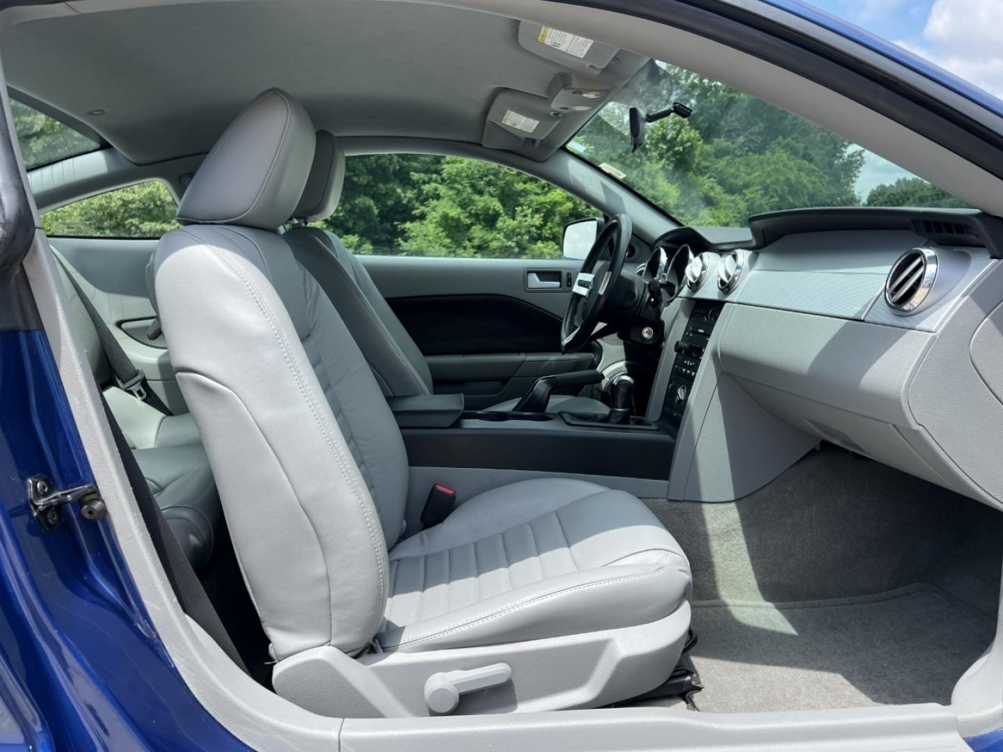 2007 BLUE /Gray Leather Ford Mustang GT Deluxe Coupe (1ZVHT82H175) with an 4.6L V8 engine, Automatic transmission, located at 2990 Old Orchard Rd., Jackson, MO, 63755, 37.354214, -89.612106 - 2007 Ford Mustang GT Deluxe Only 89xxx miles Rear Wheel Drive 4.6L V8 5-Speed Manual Leather Power Driver Seat Cruise Power Windows/Locks/Mirrors We have financing available and we accept trades! Fill out a credit application on our website or come by today! If you have any questions, give - Photo#13