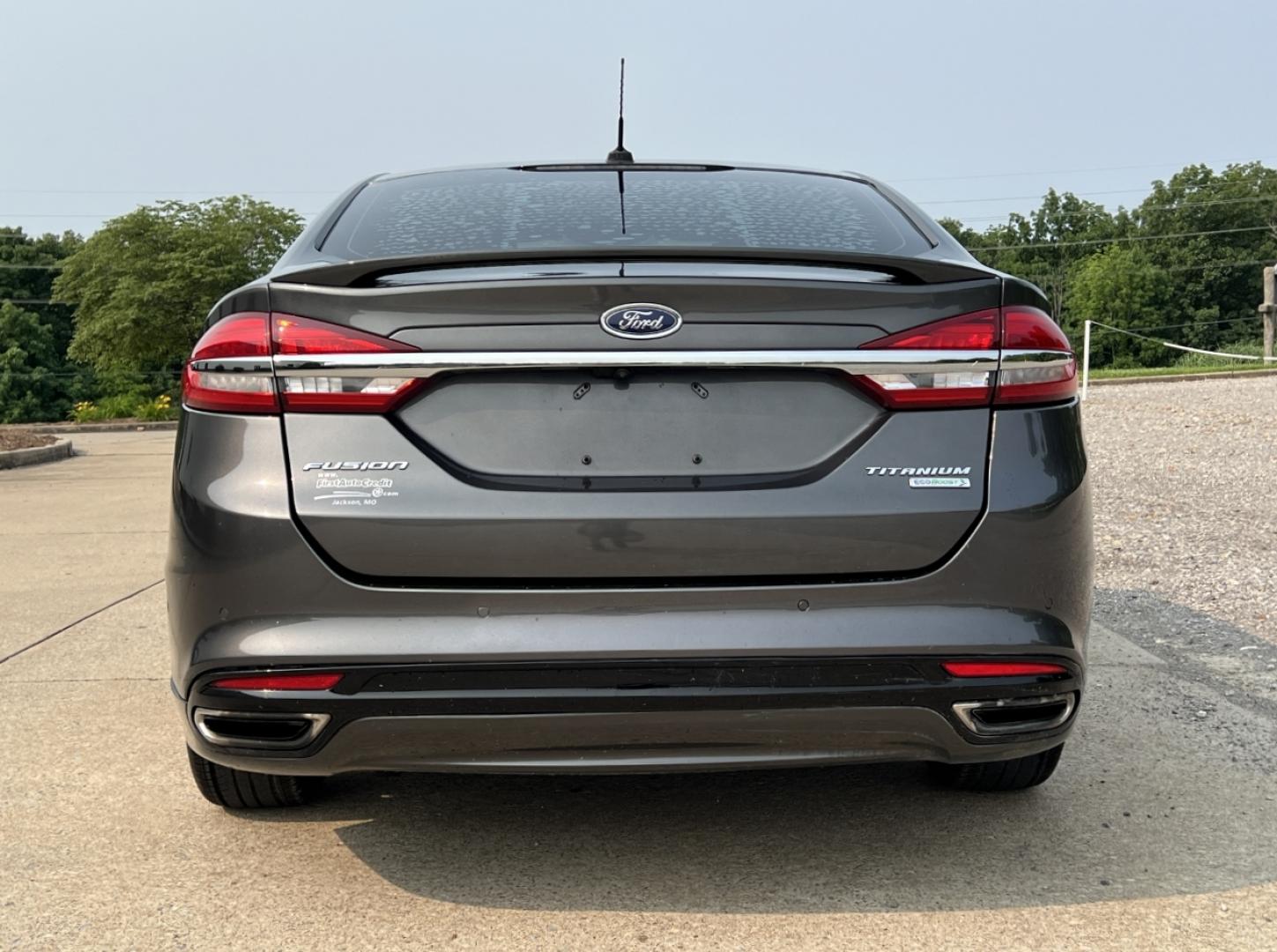 2018 GRAY /Black Leather Ford Fusion Titanium (3FA6P0K94JR) with an 2.0L 4 Cyl. engine, Automatic transmission, located at 2990 Old Orchard Rd., Jackson, MO, 63755, 37.354214, -89.612106 - 2018 Ford Fusion Titanium Local 1-Owner 83xxx miles Front Wheel Drive 2.0L 4 Cyl. Automatic Leather Navigation Backup Camera Power/Heated Seats Sunroof Bluetooth Remote Start Cruise Power Windows/Locks/Mirrors We have financing available and we accept trades! Fill out a credit applica - Photo#13