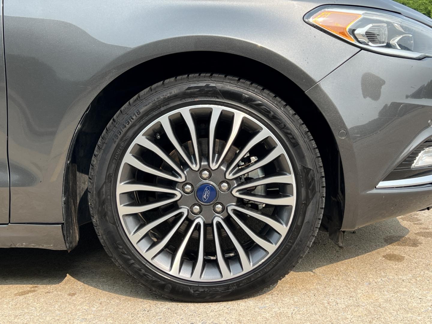 2018 GRAY /Black Leather Ford Fusion Titanium (3FA6P0K94JR) with an 2.0L 4 Cyl. engine, Automatic transmission, located at 2990 Old Orchard Rd., Jackson, MO, 63755, 37.354214, -89.612106 - 2018 Ford Fusion Titanium Local 1-Owner 83xxx miles Front Wheel Drive 2.0L 4 Cyl. Automatic Leather Navigation Backup Camera Power/Heated Seats Sunroof Bluetooth Remote Start Cruise Power Windows/Locks/Mirrors We have financing available and we accept trades! Fill out a credit applica - Photo#41