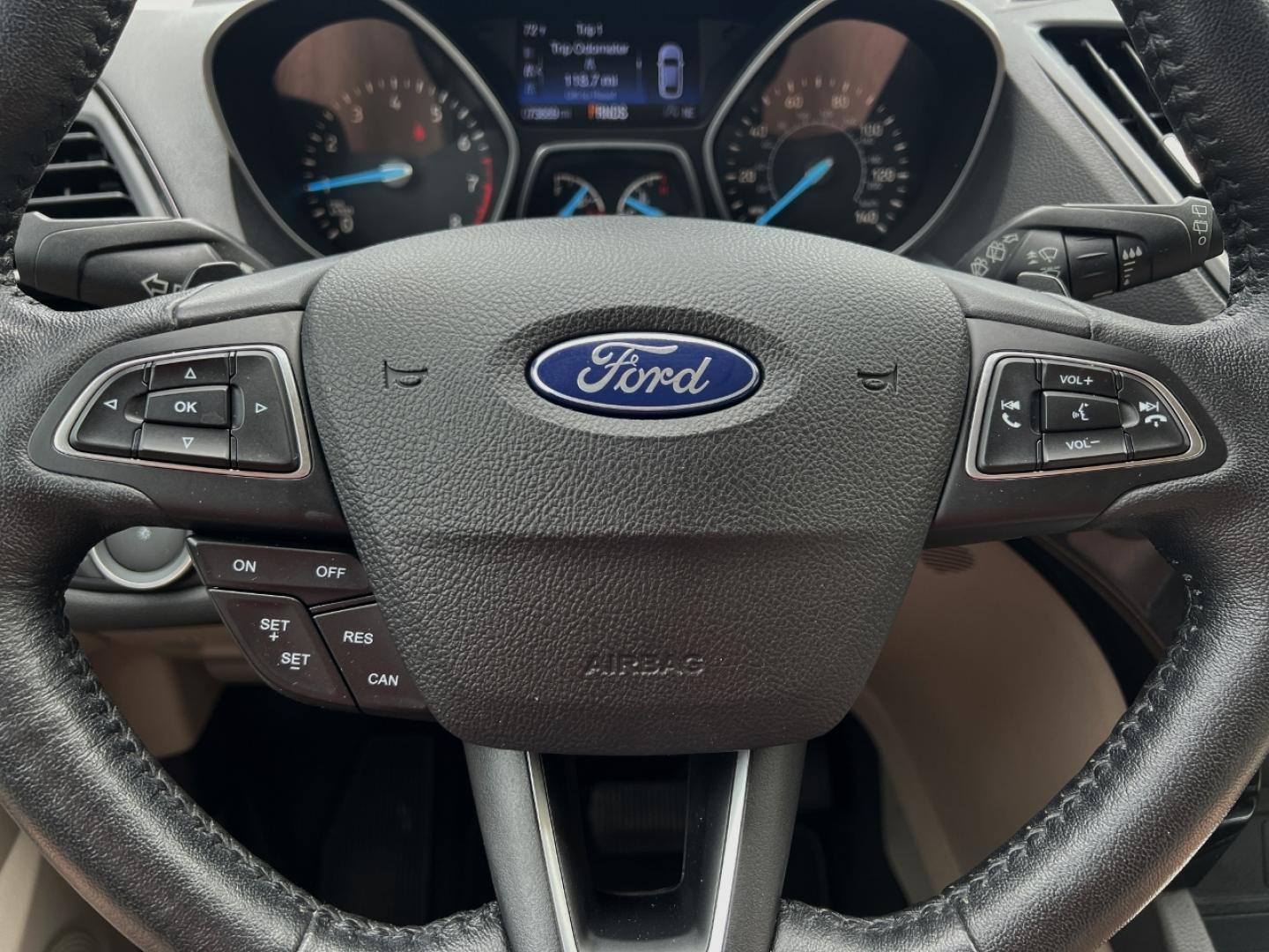 2017 GRAY /Tan Leather Ford Escape Titanium FWD (1FMCU0JD0HU) with an 1.5L 4 Cyl. engine, Automatic transmission, located at 2990 Old Orchard Rd., Jackson, MO, 63755, 37.354214, -89.612106 - 2017 Ford Escape Titanium Only 73xxx miles Front Wheel Drive 1.5L 4 Cyl. Automatic Leather Navigation Power/Heated Seats Backup Camera Bluetooth Remote Start Cruise Power Windows/Locks/Mirrors We have financing available and we accept trades! Fill out a credit application on our website - Photo#24