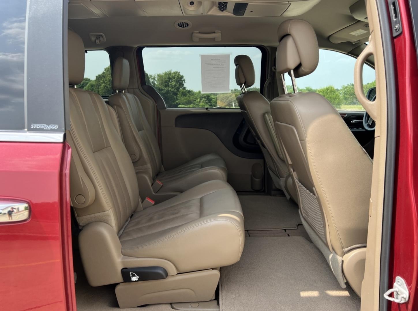 2012 RED /Tan Leather Chrysler Town & Country Touring-L (2C4RC1CG1CR) with an 3.6L V6 engine, Automatic transmission, located at 2990 Old Orchard Rd., Jackson, MO, 63755, 37.354214, -89.612106 - 2012 Chrysler Town & Country Touring-L 111xxx miles Front Wheel Drive 3.6L V6 Automatic Leather 3rd Row Stow 'N Go Navigation Rear Entertainment Backup Camera Power/Heated Seats Heated Steering Wheel Bluetooth Remote Start Cruise Power Windows/Locks/Mirrors We have financing availab - Photo#20