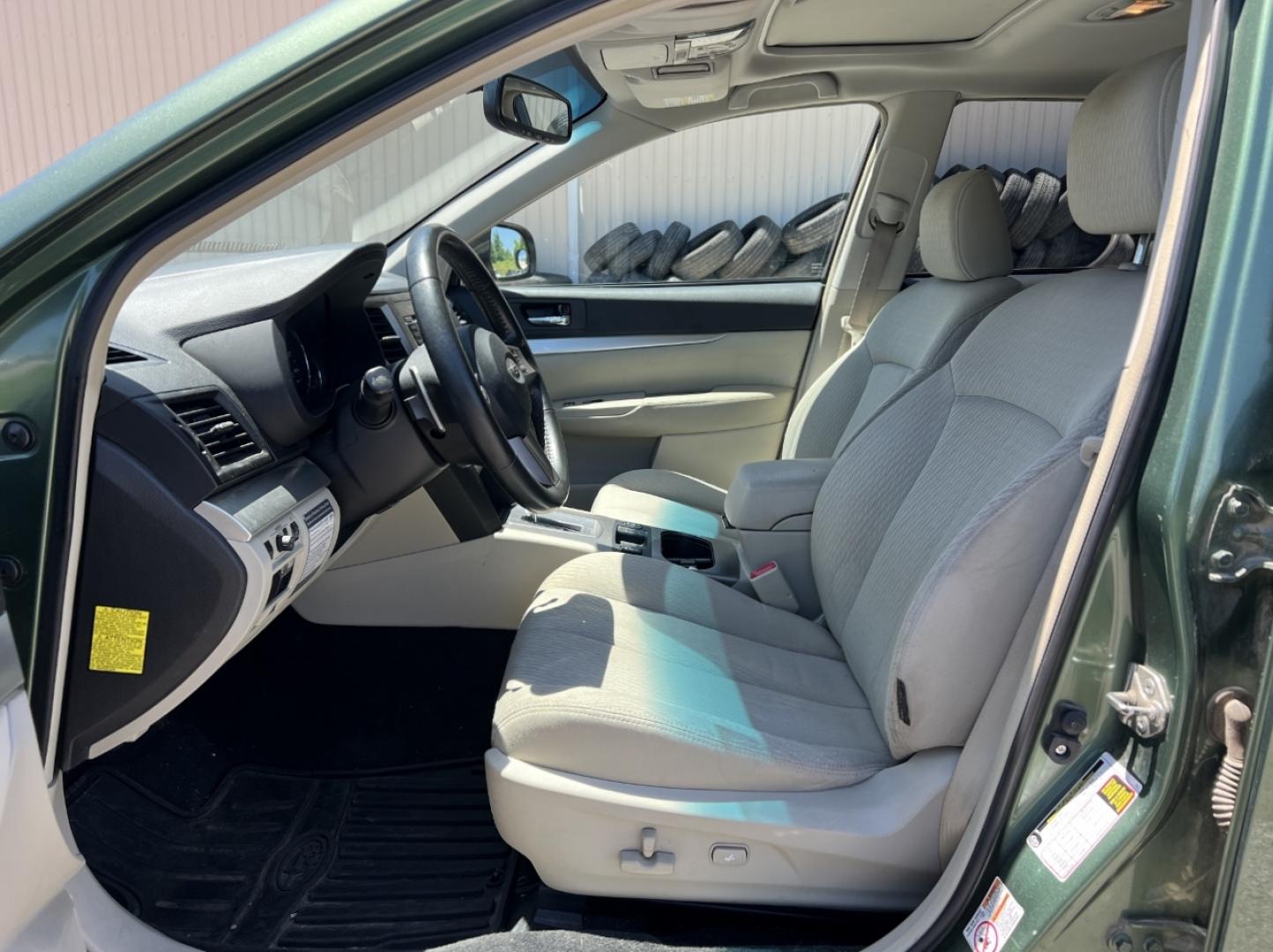 2011 GREEN Subaru Outback 2.5i Premium (4S4BRBHC9B3) with an 2.5L 4 Cyl. engine, Continuously Variable Transmisson transmission, located at 2990 Old Orchard Rd., Jackson, MO, 63755, 37.354214, -89.612106 - We have financing available and we accept trades! Fill out a credit application on our website or come by today! If you have any questions, give us a call at (573) 204-7777 or visit our website at firstautocredit.com. - Photo#6