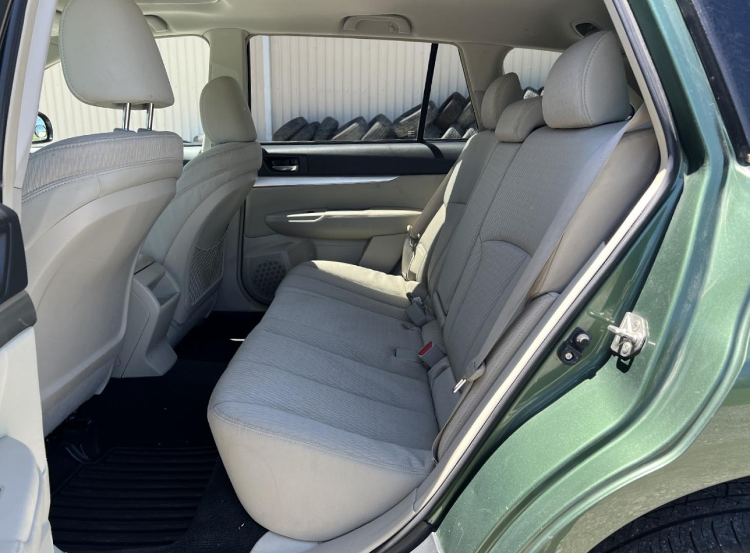 2011 GREEN Subaru Outback 2.5i Premium (4S4BRBHC9B3) with an 2.5L 4 Cyl. engine, Continuously Variable Transmisson transmission, located at 2990 Old Orchard Rd., Jackson, MO, 63755, 37.354214, -89.612106 - We have financing available and we accept trades! Fill out a credit application on our website or come by today! If you have any questions, give us a call at (573) 204-7777 or visit our website at firstautocredit.com. - Photo#7