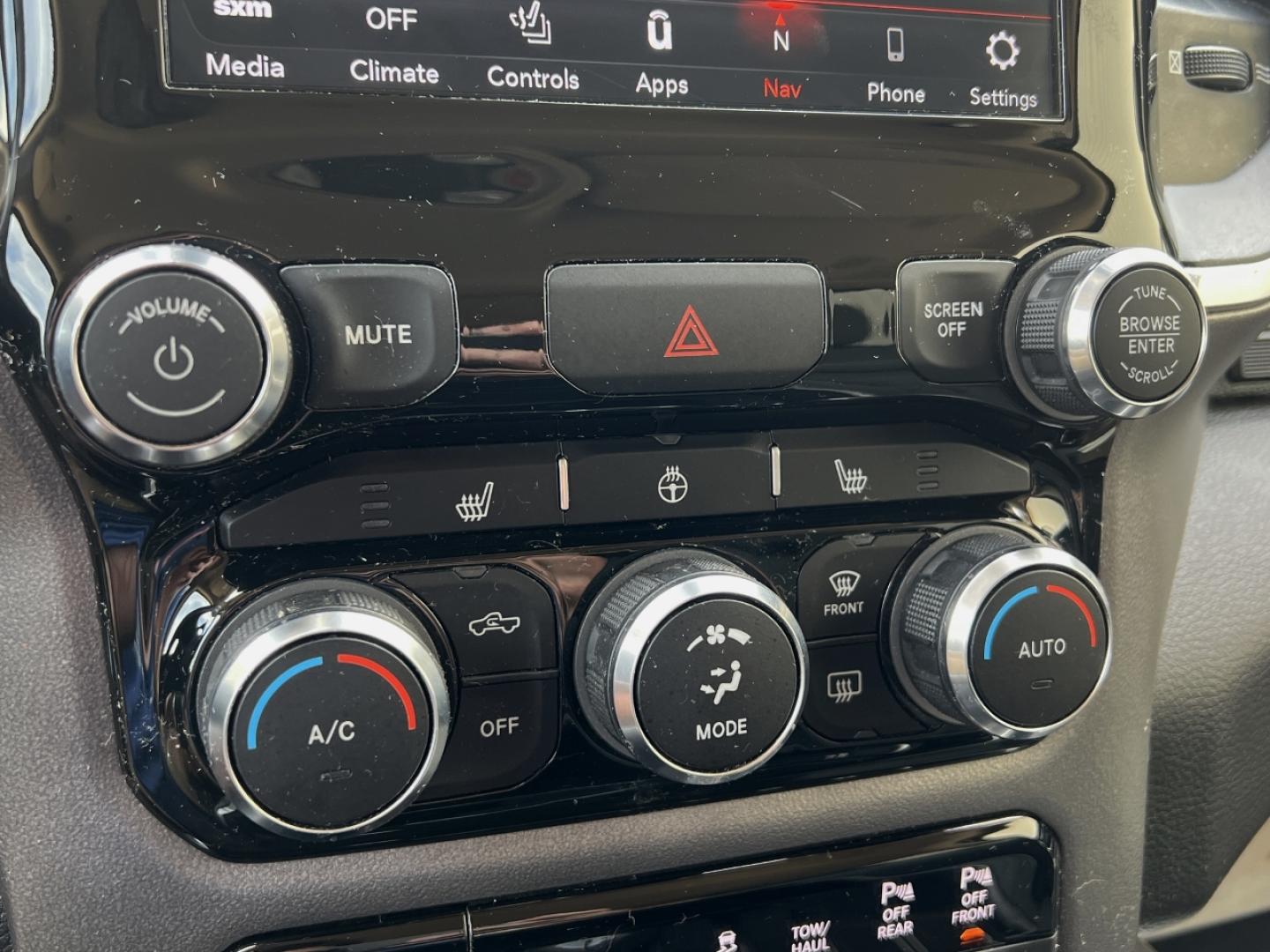 2021 MAROON /Gray Cloth RAM 1500 Big Horn Quad Cab 2WD (1C6RREBT8MN) with an 3.6L V6 engine, Automatic transmission, located at 506 S. Kingshighway, Cape Girardeau, MO, 63703, (573) 235-5000, 37.294994, -89.556206 - 2021 Ram 1500 Big Horn 58xxx miles Rear Wheel Drive 5.7L V8 Automatic Navigation Backup Camera Power Driver Seat Heated Seats Heated Steering Wheel Bluetooth Remote Start Cruise Power Windows/Locks/Mirrors We have financing available and we accept trades! Fill out a credit application - Photo#26