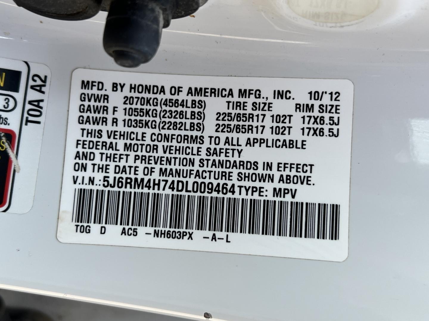 2013 WHITE /Black Leather Honda CR-V EX-L 4WD (5J6RM4H74DL) with an 2.4L 4 Cyl. engine, Automatic transmission, located at 2990 Old Orchard Rd., Jackson, MO, 63755, 37.354214, -89.612106 - 2013 Honda CR-V EX-L 234xxx miles All Wheel Drive 2.4L 4 Cyl. Automatic Backup Camera Power Driver Seat Heated Seats Sunroof Bluetooth Cruise Power Windows/Locks/Mirrors We have financing available and we accept trades! Fill out a credit application on our website or come by today! If y - Photo#45