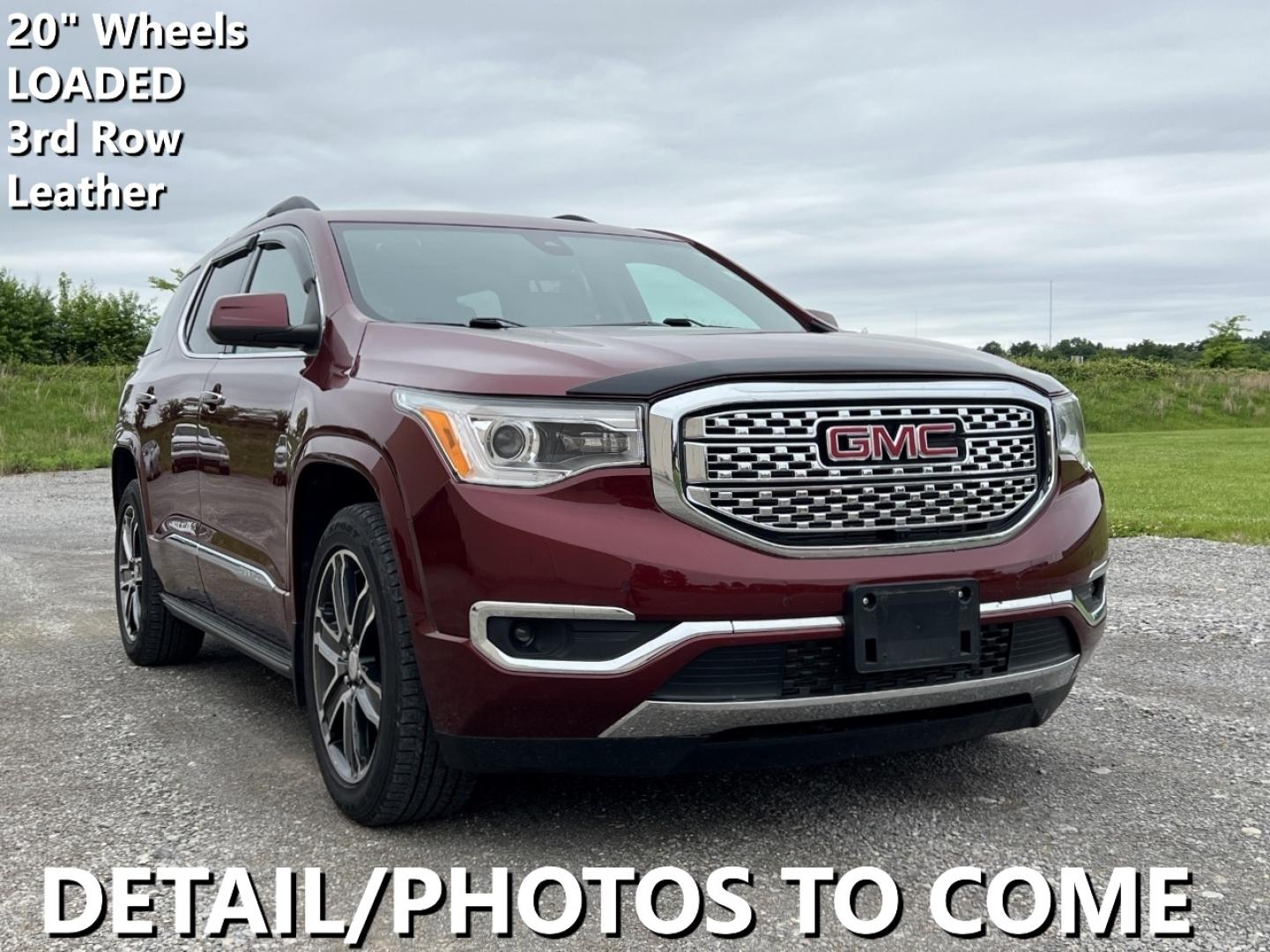 2018 MAROON /Tan Leather GMC Acadia Denali AWD (1GKKNXLS6JZ) with an 3.6L V6 engine, Automatic transmission, located at 2990 Old Orchard Rd., Jackson, MO, 63755, 37.354214, -89.612106 - We have financing available and we accept trades! Fill out a credit application on our website or come by today! If you have any questions, give us a call at (573) 204-7777 or visit our website at firstautocredit.com. - Photo#0