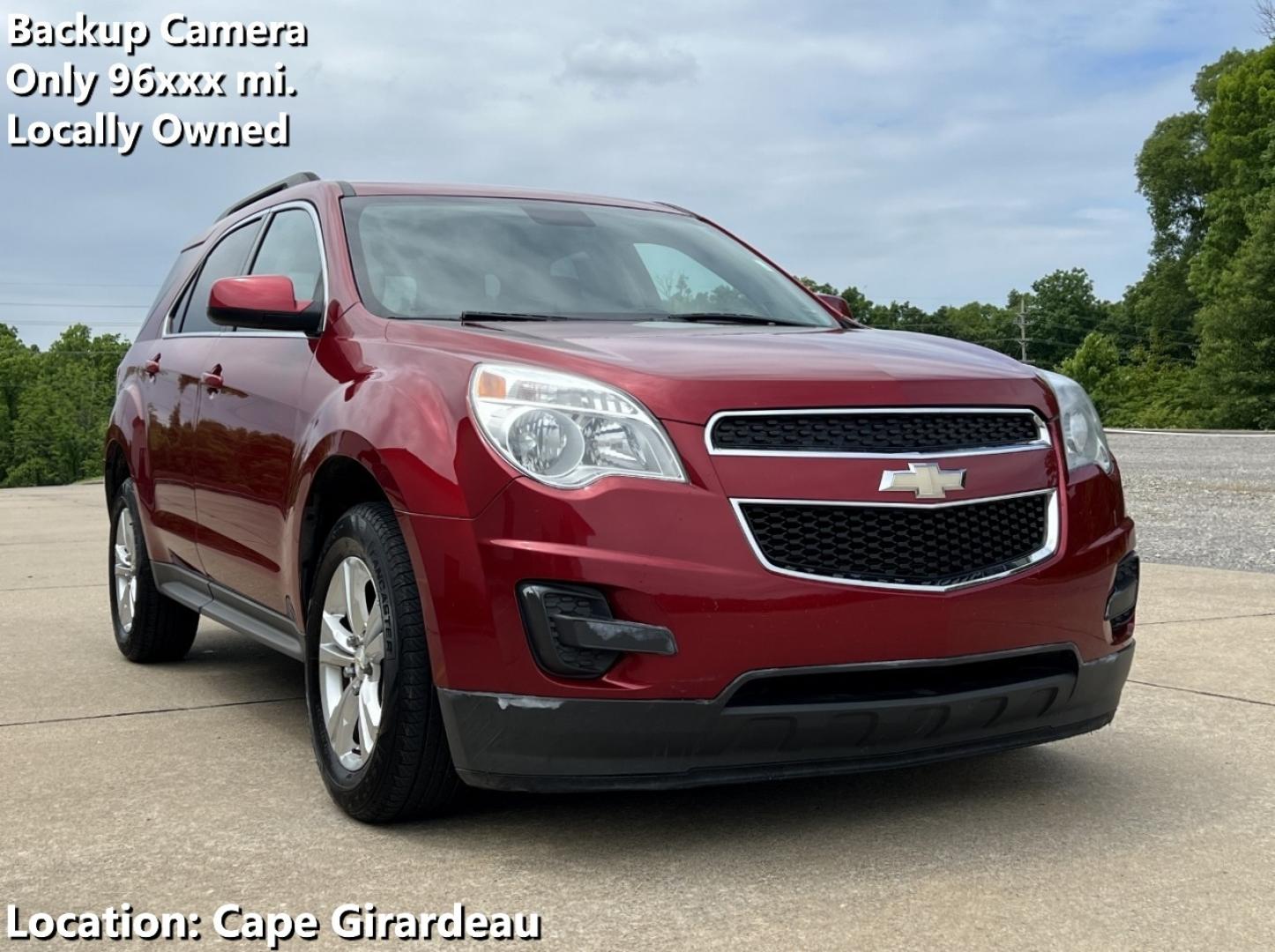 2015 RED /Tan Cloth Chevrolet Equinox 1LT 2WD (2GNALBEK6F1) with an 2.4L 4 Cyl. engine, Automatic transmission, located at 506 S. Kingshighway, Cape Girardeau, MO, 63703, (573) 235-5000, 37.294994, -89.556206 - 2015 Chevrolet Equinox LT 96xxx miles Front Wheel Drive 2.4L 4 Cyl. Automatic Backup Camera Bluetooth Cruise Power Windows/Locks/Mirrors We have financing available and we accept trades! Fill out a credit application on our website or come by today! If you have any questions, give us a cal - Photo#0