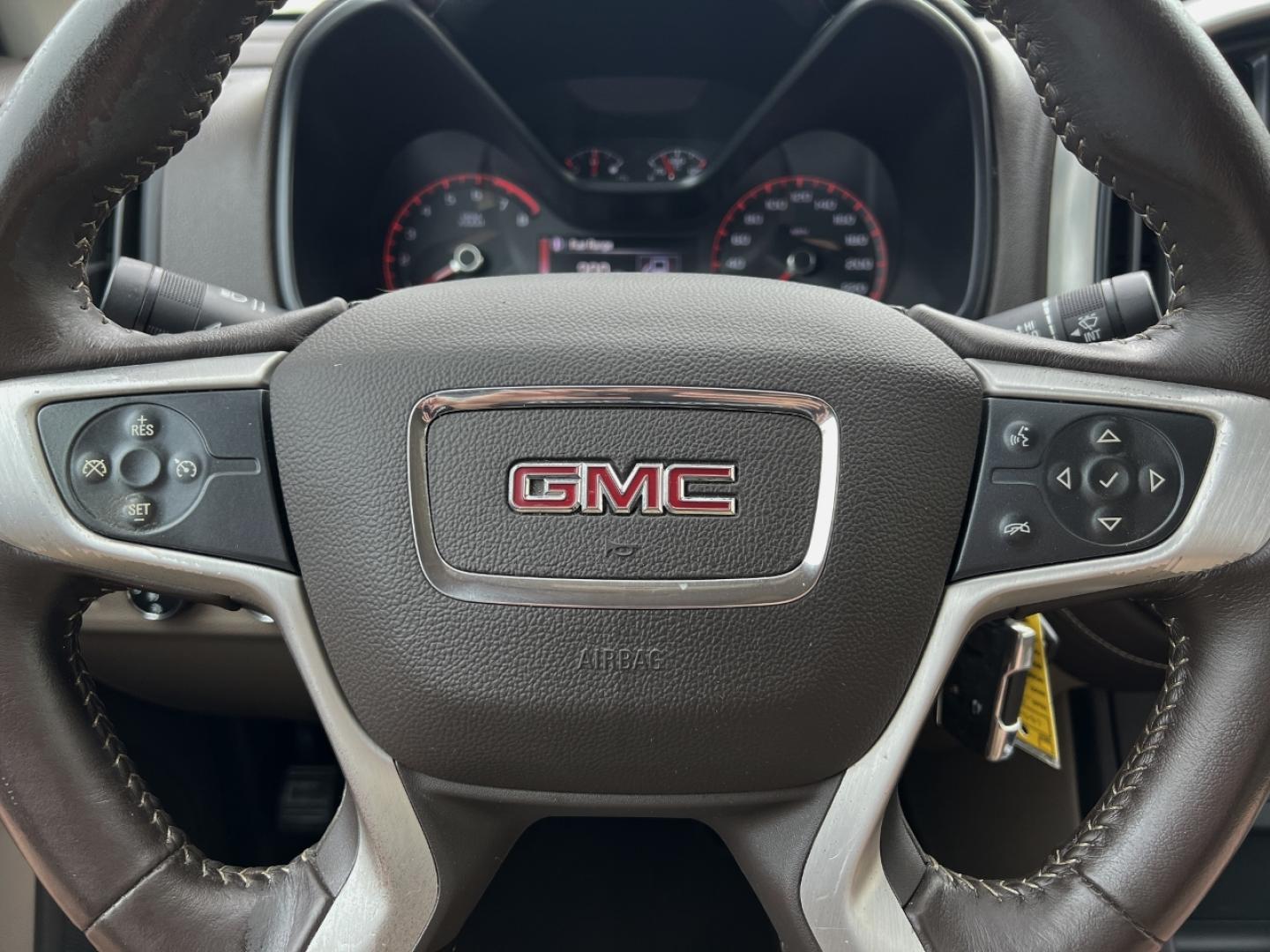2015 BROWN /Tan Leather GMC Canyon SLT Crew Cab 4WD Short Box (1GTG6CE36F1) with an 3.6L V6 engine, Automatic transmission, located at 506 S. Kingshighway, Cape Girardeau, MO, 63703, (573) 235-5000, 37.294994, -89.556206 - 2015 GMC Canyon SLT 143xxx miles 4x4 3.6L V6 Leather Automatic Navigation Backup Camera Power/Heated Seats Cruise Power Windows/Locks/Mirrors We have financing available and we accept trades! Fill out a credit application on our website or come by today! If you have any questions, give u - Photo#22
