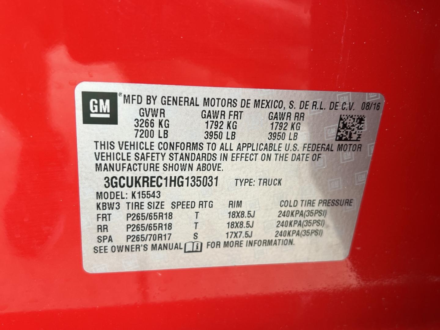 2017 RED /Gray Cloth Chevrolet Silverado 1500 LT Crew Cab 4WD (3GCUKREC1HG) with an 5.3L V8 engine, Automatic transmission, located at 506 S. Kingshighway, Cape Girardeau, MO, 63703, (573) 235-5000, 37.294994, -89.556206 - 2017 Chevrolet Silverado 1500 LT 77xxx miles 4x4 5.3L V8 Automatic Navigation Backup Camera Power Driver Seat Heated Seats Bluetooth Remote Start Cruise Power Windows/Locks/Mirrors We have financing available and we accept trades! Fill out a credit application on our website or come by - Photo#43