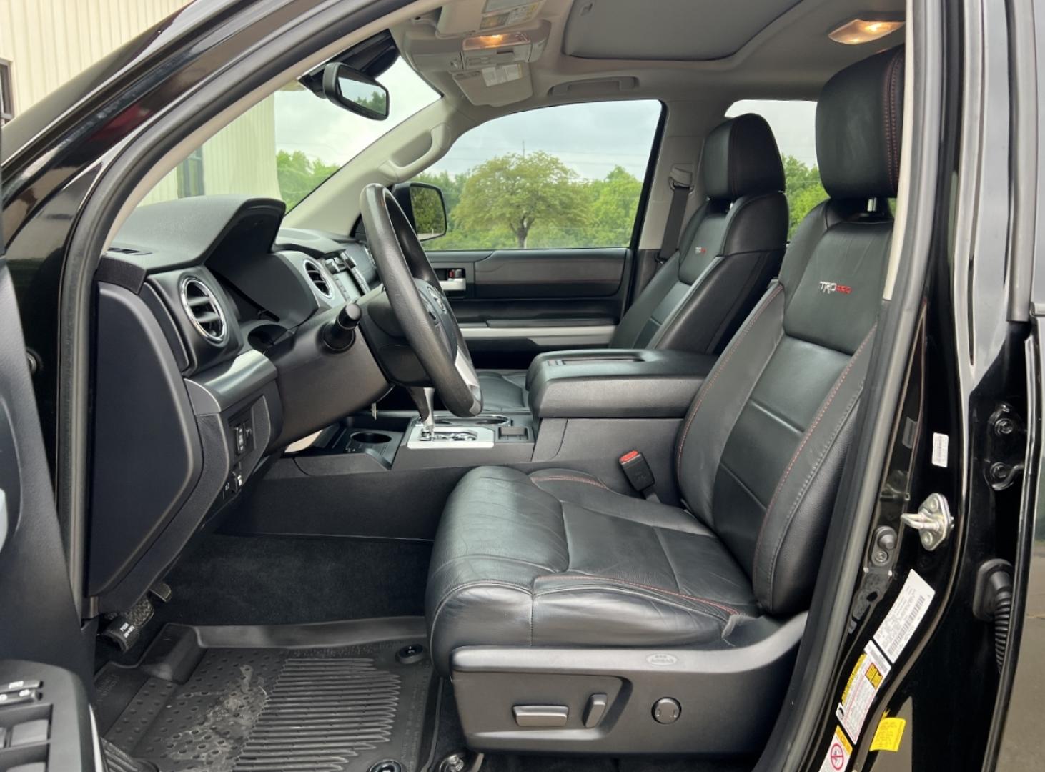 2019 BLACK /Black Leather Toyota Tundra TRD Pro 4x4 (5TFDY5F18KX) with an 5.7L V8 engine, Automatic transmission, located at 506 S. Kingshighway, Cape Girardeau, MO, 63703, (573) 235-5000, 37.294994, -89.556206 - 2019 Toyota Tundra TRD Pro 89xxx miles 4x4 5.7L V8 Automatic Leather Navigation Backup Camera Power Driver Seat Heated Seats Sunroof Bluetooth Cruise Power Windows/Locks/Mirrors We have financing available and we accept trades! Fill out a credit application on our website or come by to - Photo#15