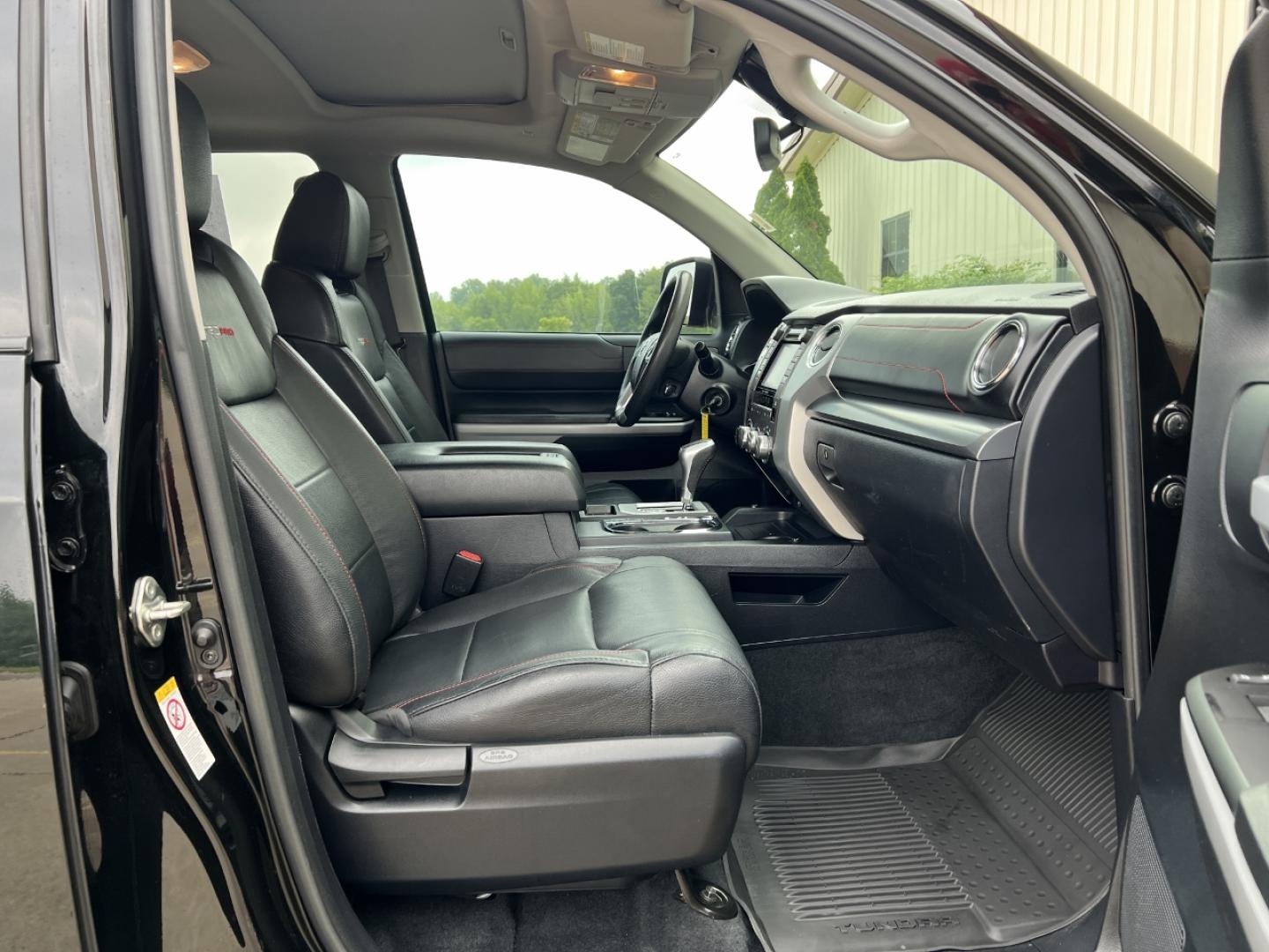 2019 BLACK /Black Leather Toyota Tundra TRD Pro 4x4 (5TFDY5F18KX) with an 5.7L V8 engine, Automatic transmission, located at 506 S. Kingshighway, Cape Girardeau, MO, 63703, (573) 235-5000, 37.294994, -89.556206 - 2019 Toyota Tundra TRD Pro 89xxx miles 4x4 5.7L V8 Automatic Leather Navigation Backup Camera Power Driver Seat Heated Seats Sunroof Bluetooth Cruise Power Windows/Locks/Mirrors We have financing available and we accept trades! Fill out a credit application on our website or come by to - Photo#17