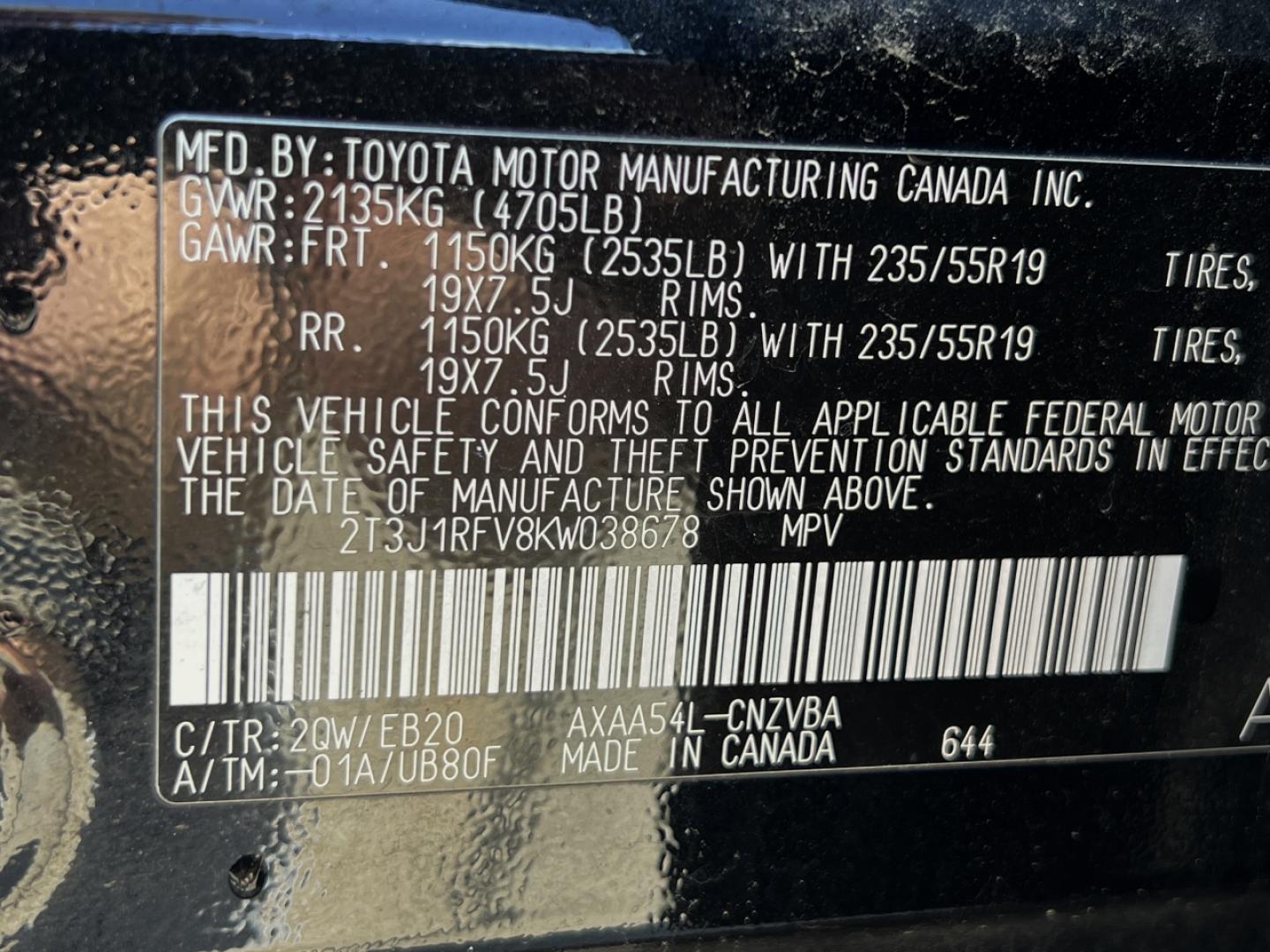 2019 BLACK /Black Leather Toyota RAV4 Adventure AWD (2T3J1RFV8KW) with an 2.5L 4 Cyl. engine, Automatic transmission, located at 506 S. Kingshighway, Cape Girardeau, MO, 63703, (573) 235-5000, 37.294994, -89.556206 - 2019 Toyota RAV4 Adventure 105xxx miles All Wheel Drive 2.5L 4 Cyl. Automatic Leather Backup Camera Power Driver Seat Bluetooth Cruise Power Windows/Locks/Mirrors We have financing available and we accept trades! Fill out a credit application on our website or come by today! If you have - Photo#44