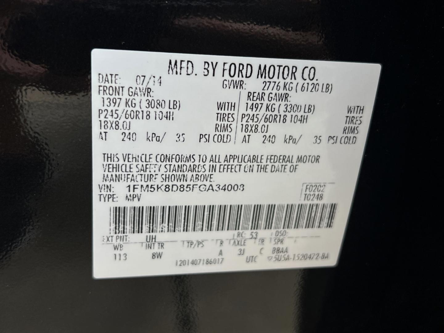2015 BLACK /Black Cloth Ford Explorer XLT 4WD (1FM5K8D85FG) with an 3.5L V6 engine, Automatic transmission, located at 506 S. Kingshighway, Cape Girardeau, MO, 63703, (573) 235-5000, 37.294994, -89.556206 - 2015 Ford Explorer XLT Only 84xxx miles 4 Wheel Drive 3.5L V6 Automatic 3rd Row Power Seats Bluetooth Cruise Power Windows/Locks/Mirrors We have financing available and we accept trades! Fill out a credit application on our website or come by today! If you have any questions, give us a ca - Photo#45
