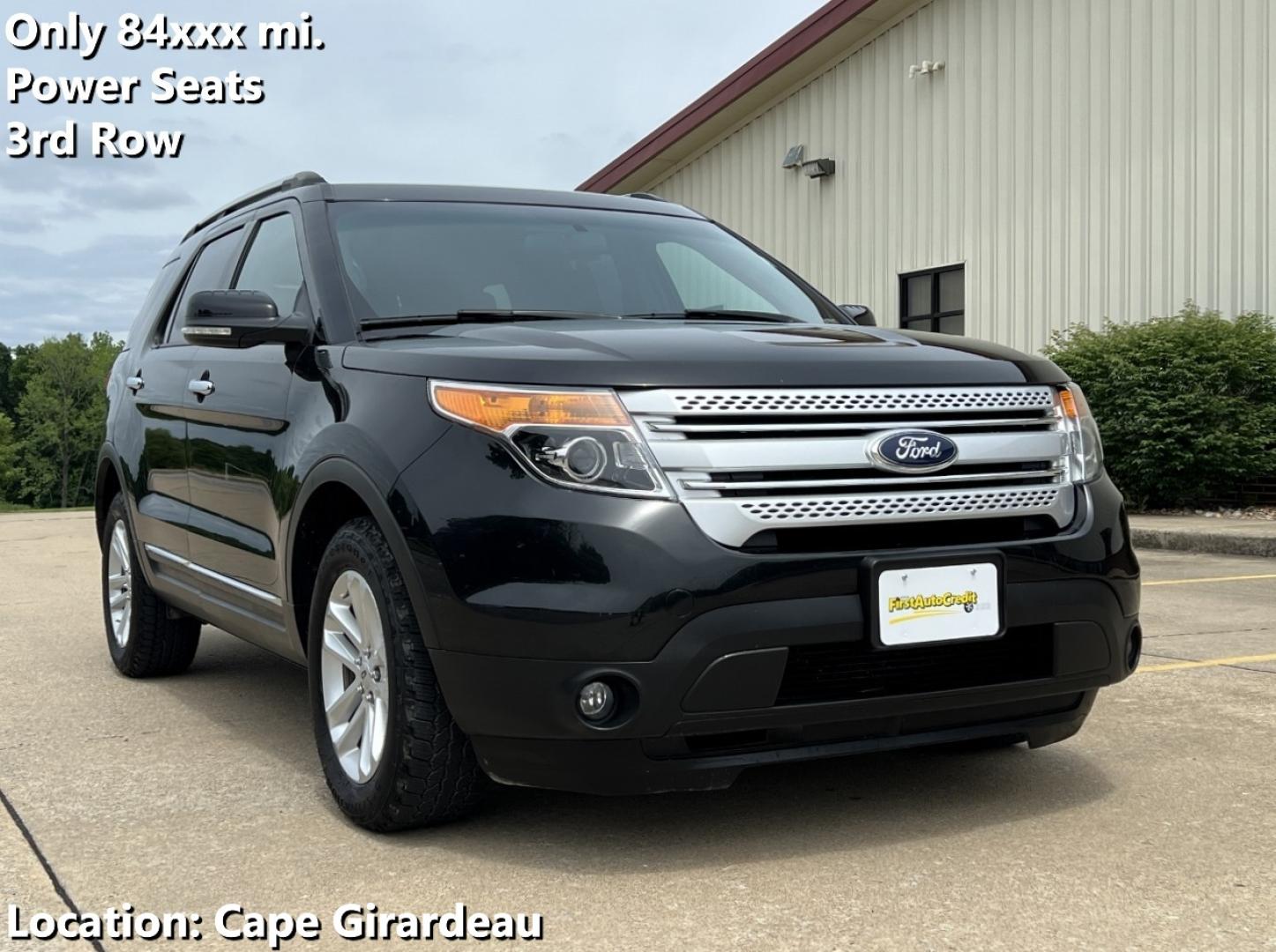 2015 BLACK /Black Cloth Ford Explorer XLT 4WD (1FM5K8D85FG) with an 3.5L V6 engine, Automatic transmission, located at 506 S. Kingshighway, Cape Girardeau, MO, 63703, (573) 235-5000, 37.294994, -89.556206 - 2015 Ford Explorer XLT Only 84xxx miles 4 Wheel Drive 3.5L V6 Automatic 3rd Row Power Seats Bluetooth Cruise Power Windows/Locks/Mirrors We have financing available and we accept trades! Fill out a credit application on our website or come by today! If you have any questions, give us a ca - Photo#0