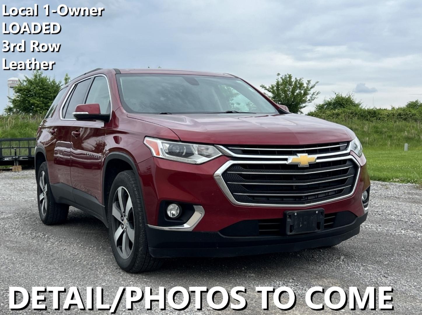 2019 MAROON /Black Leather Chevrolet Traverse LT Leather FWD (1GNERHKW0KJ) with an 3.6L V6 engine, Automatic transmission, located at 2990 Old Orchard Rd., Jackson, MO, 63755, 37.354214, -89.612106 - We have financing available and we accept trades! Fill out a credit application on our website or come by today! If you have any questions, give us a call at (573) 204-7777 or visit our website at firstautocredit.com. - Photo#0