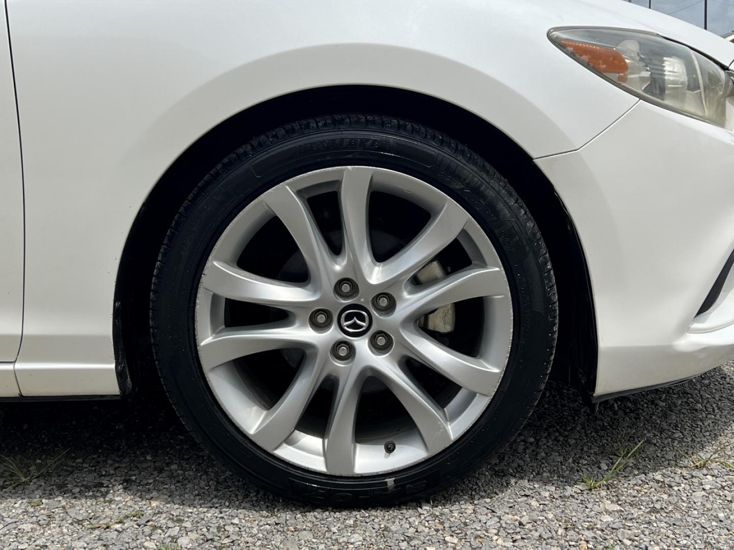 2014 WHITE /Black Leather Mazda Mazda6 i Touring (JM1GJ1V63E1) with an 2.5L 4 Cyl. engine, Automatic transmission, located at 2990 Old Orchard Rd., Jackson, MO, 63755, 37.354214, -89.612106 - 2014 Mazda 6 Touring 1-Owner 217xxx miles Front Wheel Drive 2.5L 4 Cyl. Automatic Leather Backup Camera Power Driver Seat Bluetooth Cruise Power Windows/Locks/Mirrors We have financing available and we accept trades! Fill out a credit application on our website or come by today! If you - Photo#35