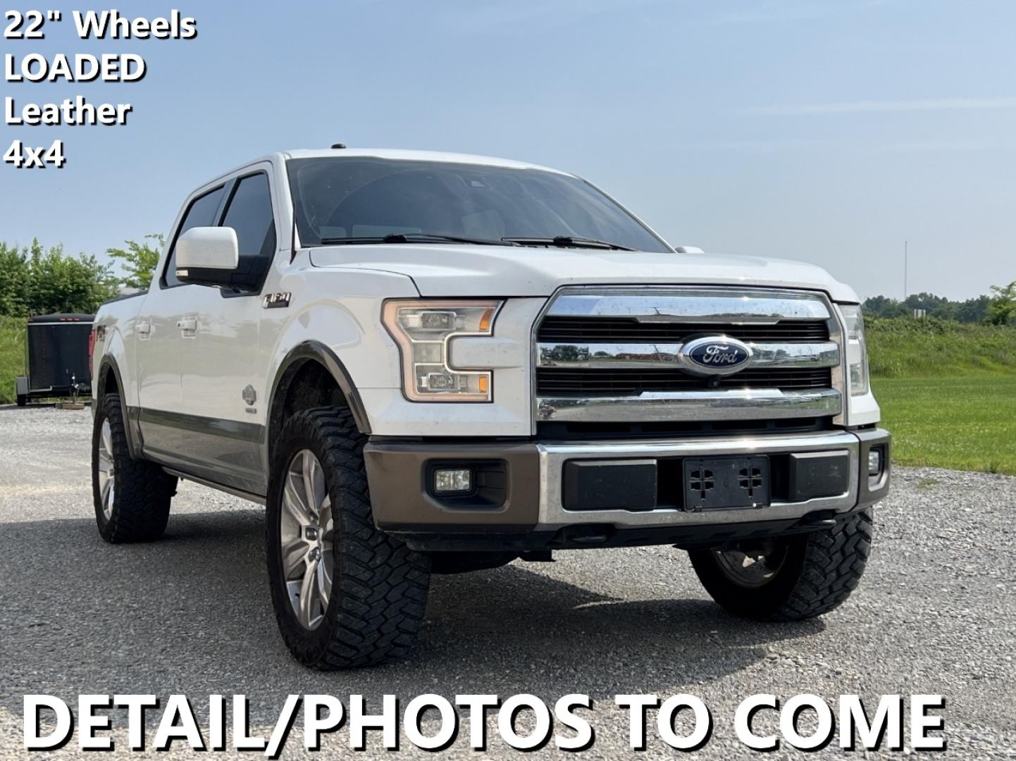 2017 WHITE /Brown Leather Ford F-150 King Ranch SuperCrew 6.5-ft. Bed 4WD (1FTEW1EG7HF) with an 3.5L V6 TURBO engine, Automatic transmission, located at 2990 Old Orchard Rd., Jackson, MO, 63755, 37.354214, -89.612106 - We have financing available and we accept trades! Fill out a credit application on our website or come by today! If you have any questions, give us a call at (573) 204-7777 or visit our website at firstautocredit.com. - Photo#0