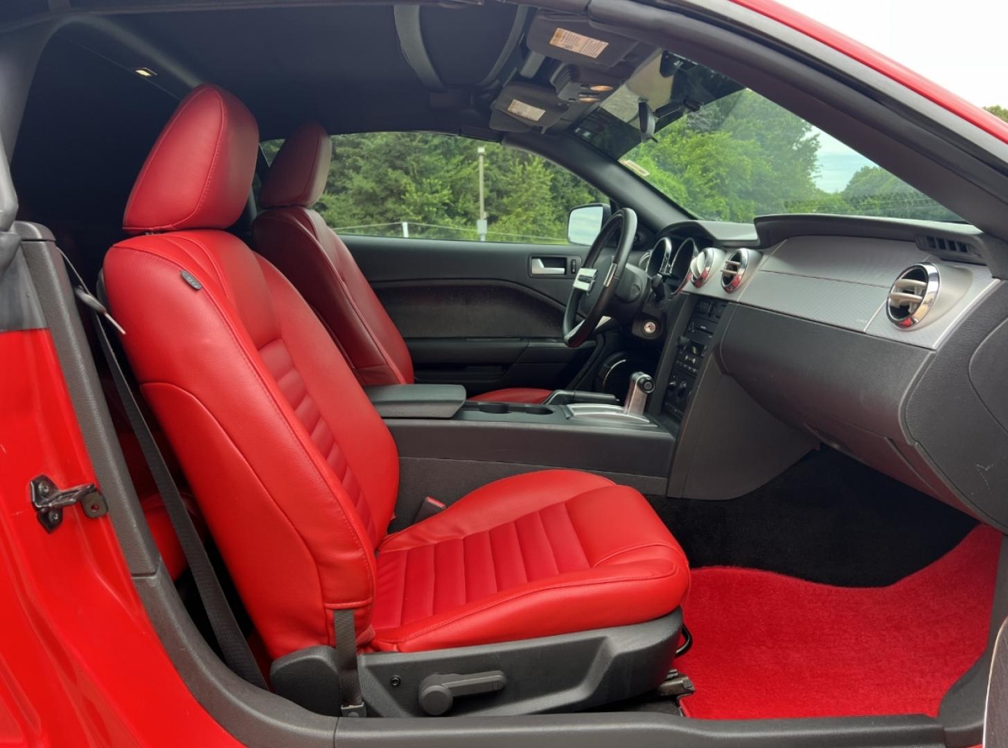 2006 RED /Red Leather Ford Mustang GT Deluxe Convertible (1ZVHT85H965) with an 4.6L V8 engine, Automatic transmission, located at 2990 Old Orchard Rd., Jackson, MO, 63755, 37.354214, -89.612106 - 2006 Ford Mustang GT Deluxe 118xxx miles Rear Wheel Drive 4.6L V8 Automatic Leather Power Driver Seat Cruise Power Windows/Locks/Mirrors We have financing available and we accept trades! Fill out a credit application on our website or come by today! If you have any questions, give us a cal - Photo#13