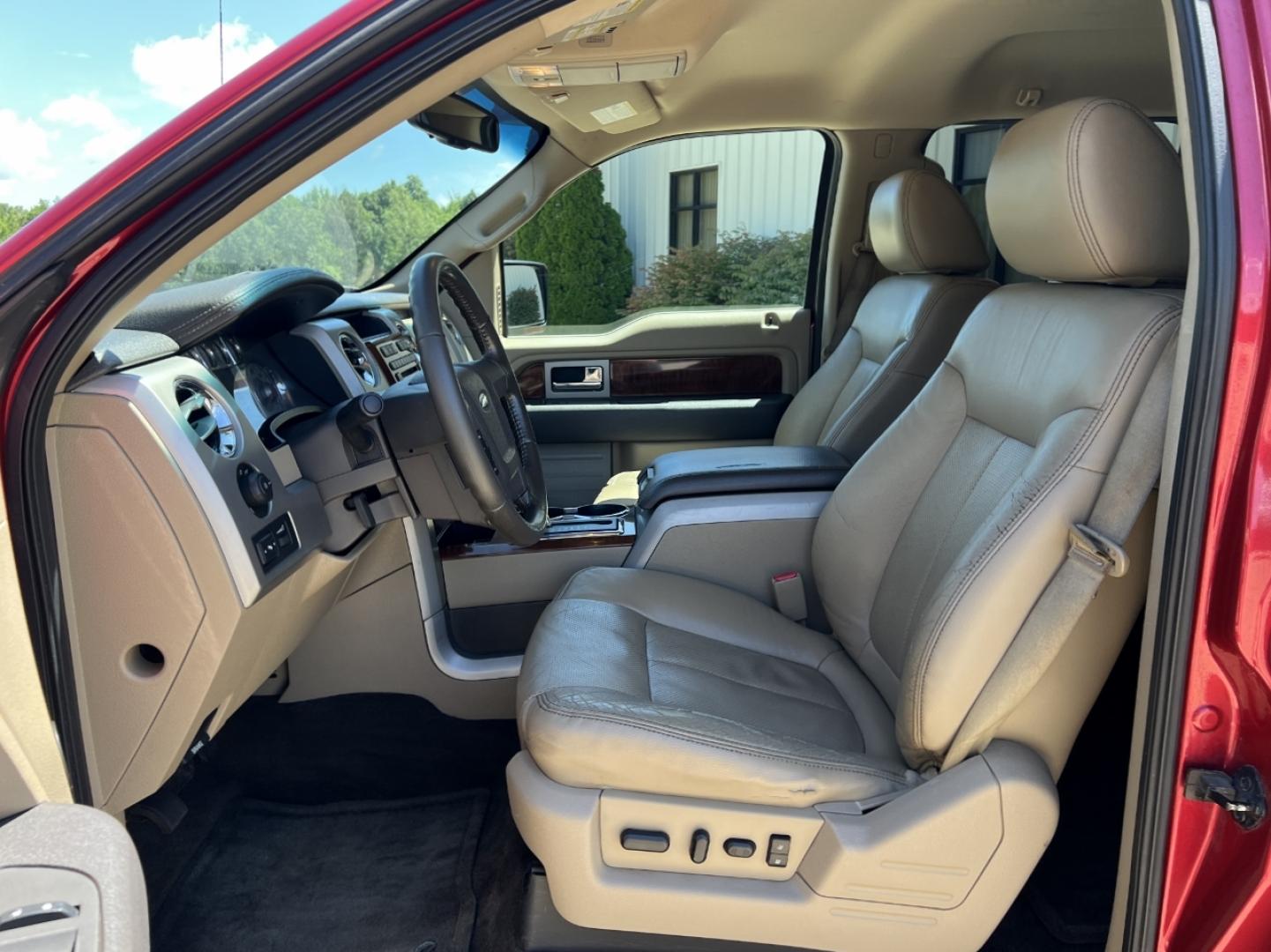 2010 MAROON /Tan Leather Ford F-150 Lariat SuperCrew 5.5-ft. Bed 4WD (1FTFW1EV2AF) with an 5.4L V8 engine, Automatic transmission, located at 2990 Old Orchard Rd., Jackson, MO, 63755, 37.354214, -89.612106 - 2010 Ford F-150 Lariat 179xxx miles 4x4 5.4L V8 Automatic Leather Power/Heated/Cooled Seats Backup Camera Bluetooth Cruise Power Windows/Locks/Mirrors We have financing available and we accept trades! Fill out a credit application on our website or come by today! If you have any question - Photo#14