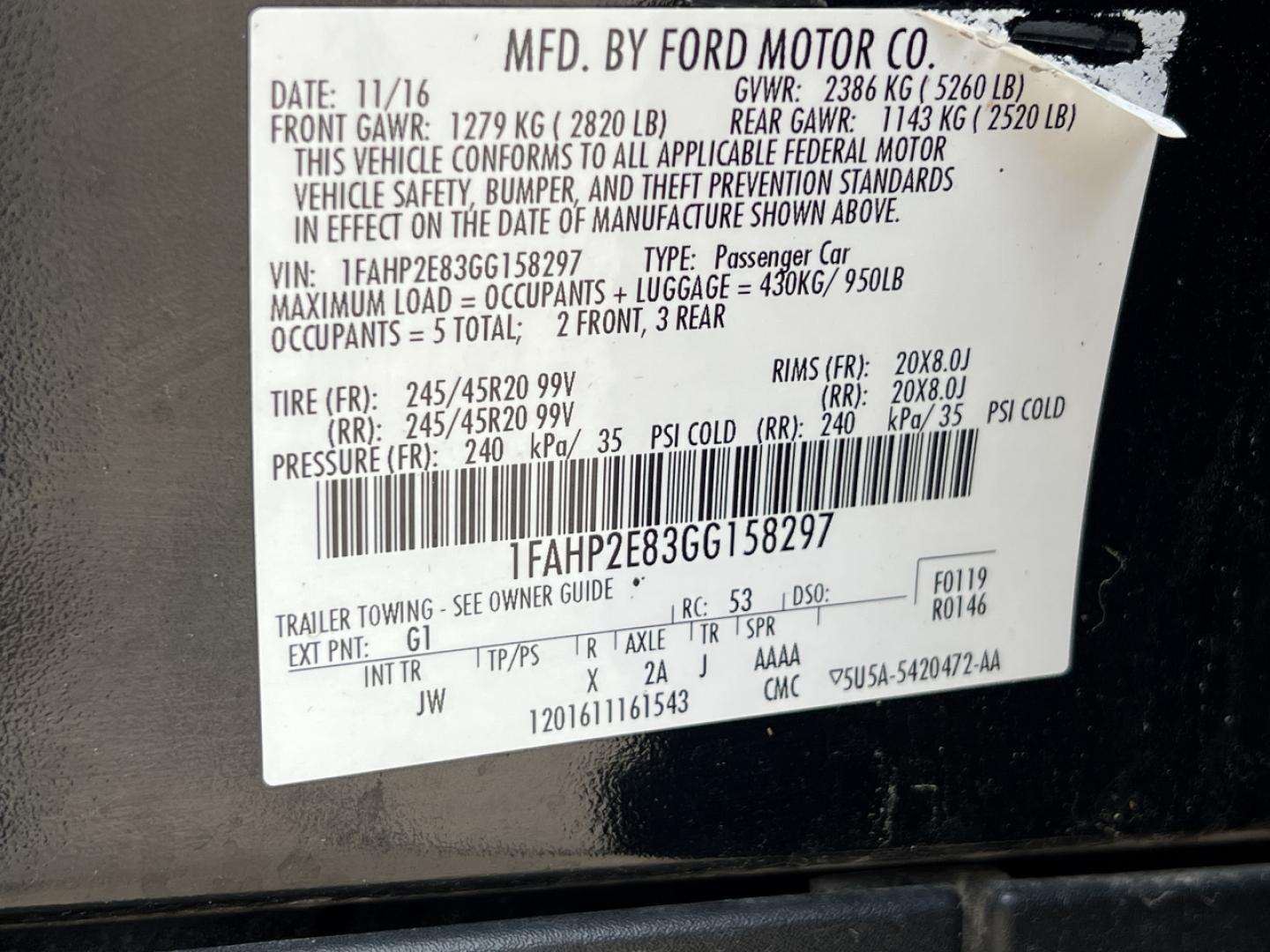 2016 BLACK /Black Leather Ford Taurus SEL FWD (1FAHP2E83GG) with an 3.5L V6 engine, Automatic transmission, located at 2990 Old Orchard Rd., Jackson, MO, 63755, 37.354214, -89.612106 - 2016 Ford Taurus SEL Only 84xxx miles Front Wheel Drive 3.5L V6 Automatic Leather Navigation Power/Heated Seats Backup Camera Bluetooth Remote Start Cruise Power Windows/Locks/Mirrors We have financing available and we accept trades! Fill out a credit application on our website or come - Photo#50