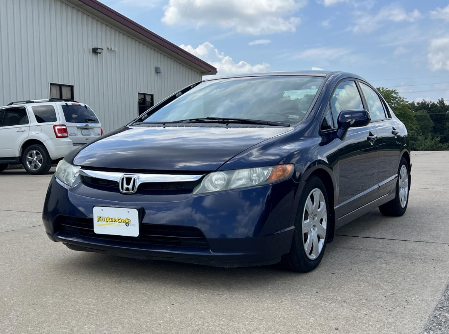 2008 BLUE /Gray Cloth Honda Civic LX (1HGFA16548L) with an 1.8L 4 Cyl. engine, Automatic transmission, located at 2990 Old Orchard Rd., Jackson, MO, 63755, 37.354214, -89.612106 - 2008 Honda Civic LX 183xxx miles Front Wheel Drive 1.8L 4 Cyl. Automatic Cruise Power Windows/Locks/Mirrors We have financing available and we accept trades! Fill out a credit application on our website or come by today! If you have any questions, give us a call at (573) 204-7777 or visit ou - Photo#2