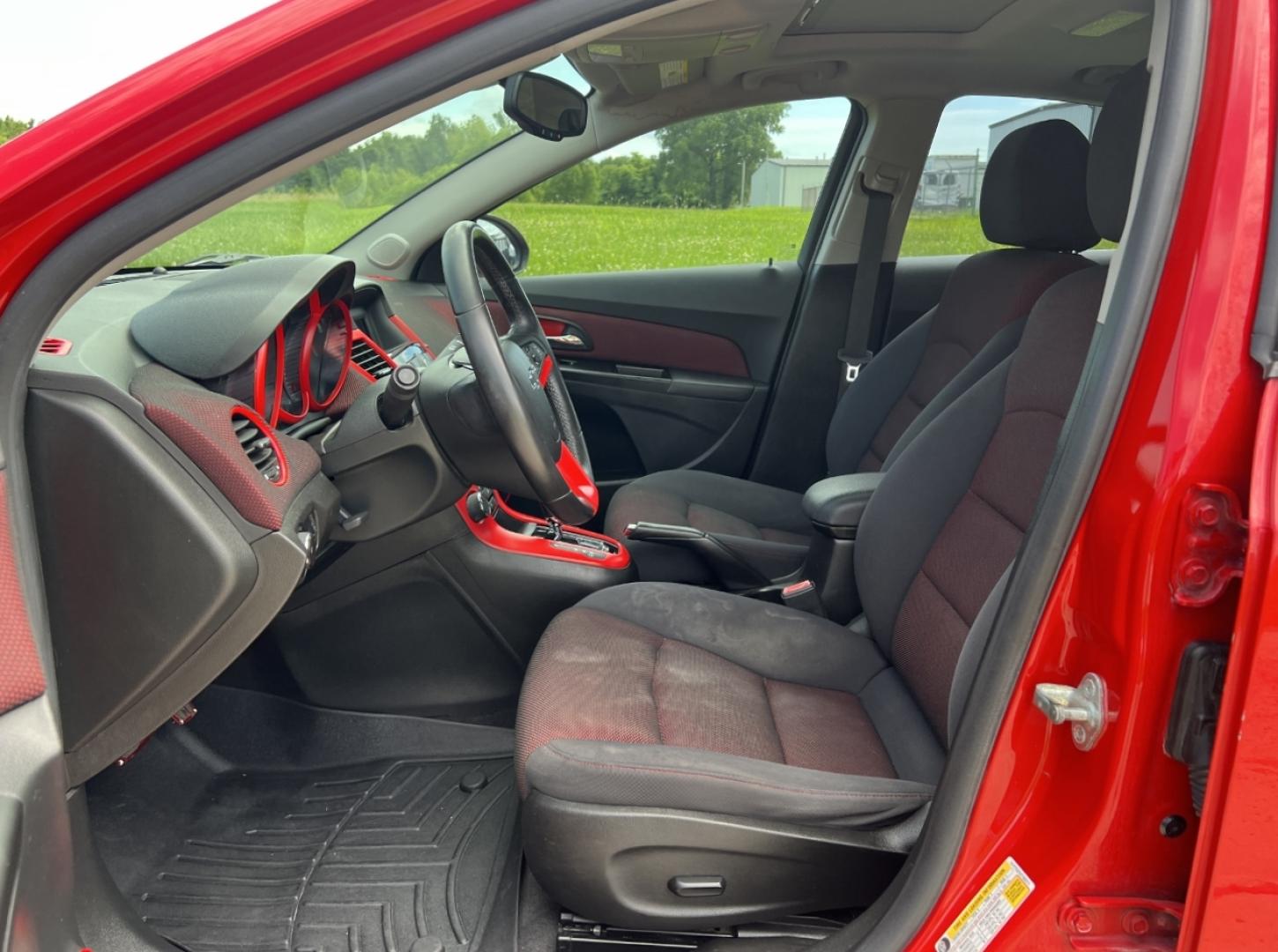 2012 RED /Black Cloth Chevrolet Cruze 1LT (1G1PF5SC5C7) with an 1.4L 4 Cyl. TURBO engine, Automatic transmission, located at 506 S. Kingshighway, Cape Girardeau, MO, 63703, (573) 235-5000, 37.294994, -89.556206 - 2012 Chevrolet Cruze LT 152xxx miles Front Wheel Drive 1.4L 4 Cyl. Automatic Power Driver Seat Sunroof Cruise Remote Start Power Windows/Locks/Mirrors We have financing available and we accept trades! Fill out a credit application on our website or come by today! If you have any questions - Photo#13