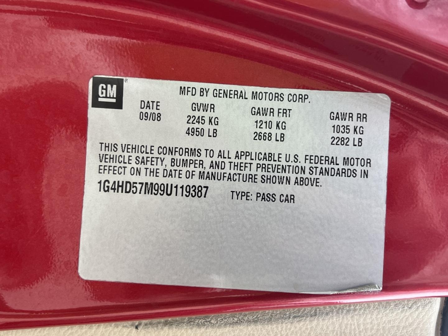 2009 RED /Tan Leather Buick Lucerne CXL (1G4HD57M99U) with an 3.9L V6 engine, Automatic transmission, located at 506 S. Kingshighway, Cape Girardeau, MO, 63703, (573) 235-5000, 37.294994, -89.556206 - 2009 Buick Lucerne CXL Local 1-Owner 100xxx miles Front Wheel Drive 3.9L V6 Automatic Leather Power/Heated Seats Heated Steering Wheel Cruise Power Windows/Locks/Mirrors We have financing available and we accept trades! Fill out a credit application on our website or come by today! If yo - Photo#37