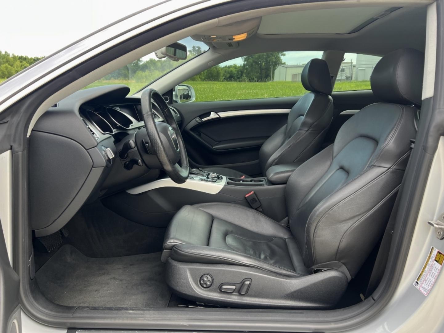 2012 SILVER /Black Leather Audi A5 Coupe 2.0T quattro Tiptronic (WAUVFAFR3CA) with an 2.0L 4 Cyl. TURBO engine, Automatic transmission, located at 506 S. Kingshighway, Cape Girardeau, MO, 63703, (573) 235-5000, 37.294994, -89.556206 - 2012 AUDI A5 2.0T Quattro Prestige 132xxx miles All Wheel Drive 2.0L 4 Cyl. Automatic Leather Navigation Power/Heated Seats Backup Camera Sunroof Bluetooth Cruise Power Windows/Locks/Mirrors We have financing available and we accept trades! Fill out a credit application on our website o - Photo#15