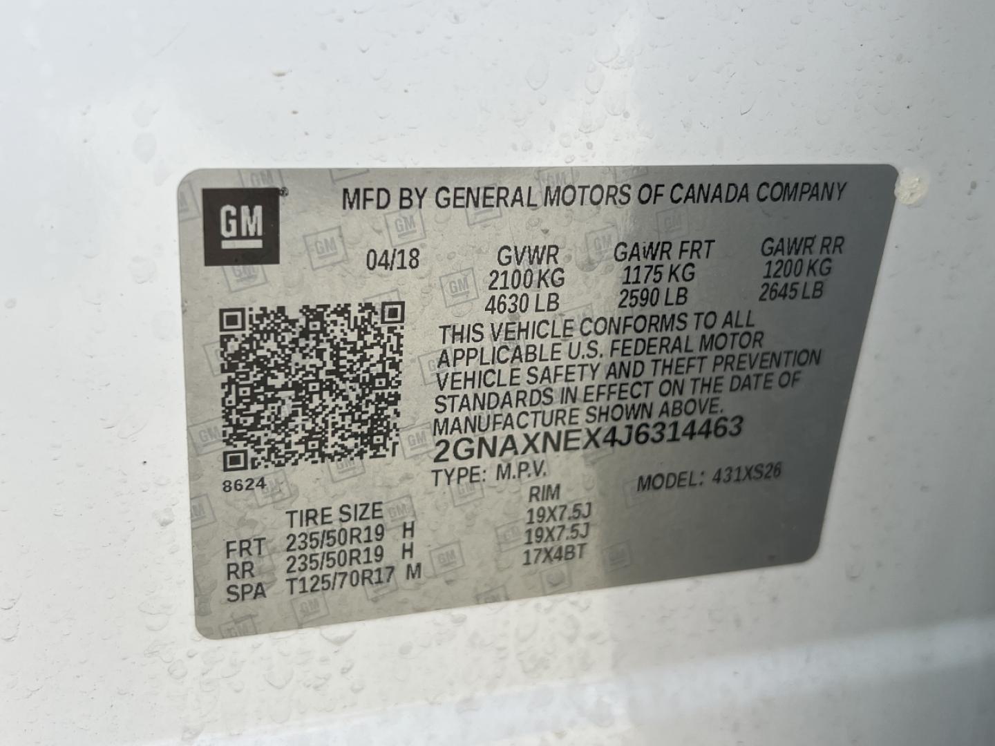 2018 WHITE /Black Leather Chevrolet Equinox Premier (2GNAXNEX4J6) with an 2.0L 4 Cyl. Hybrid engine, Automatic transmission, located at 506 S. Kingshighway, Cape Girardeau, MO, 63703, (573) 235-5000, 37.294994, -89.556206 - 2018 Chevrolet Equinox Premier 99xxx miles Front Wheel Drive 2.0L 4 Cyl. Automatic Leather Power/Heated/Cooled Seats Heated Rear Seats Heated Steering Wheel Backup Camera Bluetooth Remote Start Cruise Power Windows/Locks/Mirrors We have financing available and we accept trades! Fill ou - Photo#47