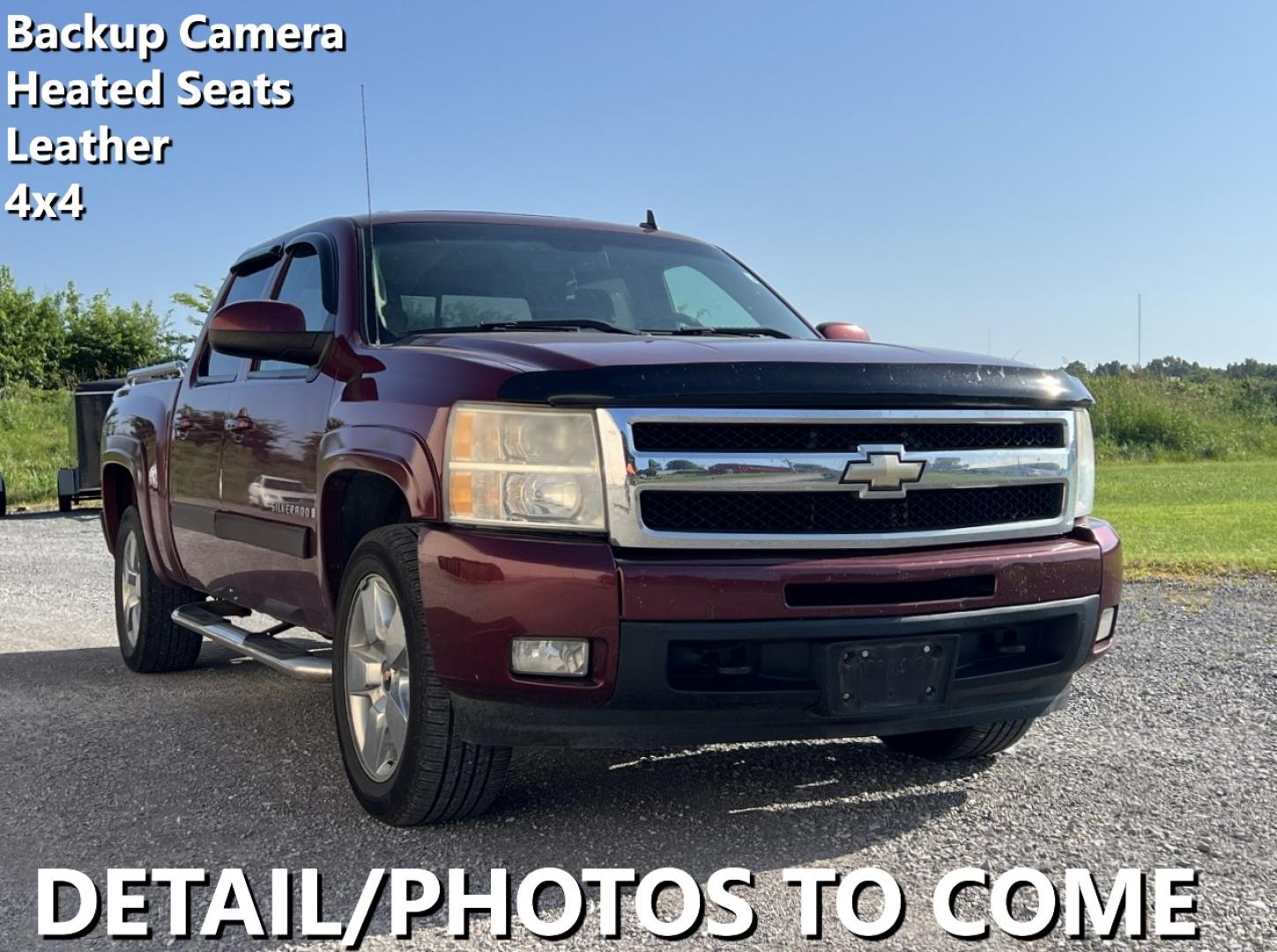 2009 MAROON /Black Leather Chevrolet Silverado 1500 LTZ Crew Cab 4WD (3GCEK33379G) with an 5.3L V8 engine, Automatic transmission, located at 2990 Old Orchard Rd., Jackson, MO, 63755, 37.354214, -89.612106 - We have financing available and we accept trades! Fill out a credit application on our website or come by today! If you have any questions, give us a call at (573) 204-7777 or visit our website at firstautocredit.com. - Photo#0