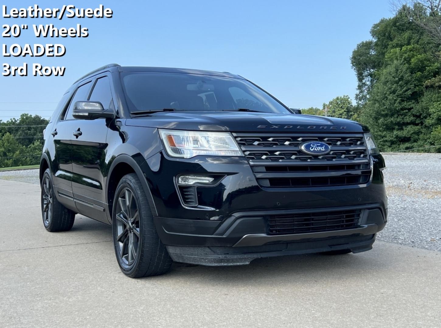 2018 BLACK /Black Suede/Leather Ford Explorer XLT FWD (1FM5K7DH8JG) with an 2.3L 4 Cyl. engine, Automatic transmission, located at 2990 Old Orchard Rd., Jackson, MO, 63755, 37.354214, -89.612106 - 2018 Ford Explorer XLT 98xxx miles Front Wheel Drive 2.3L 4 Cyl. Automatic Leather/Suede 3rd Row Backup Camera Power/Heated Seats Heated Steering Wheel Sunroof Bluetooth Remote Start Cruise Power Windows/Locks/Mirrors We have financing available and we accept trades! Fill out a credit - Photo#0