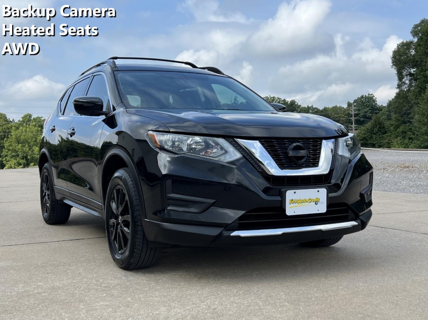 2017 BLACK /Black Cloth Nissan Rogue SV AWD (5N1AT2MV0HC) with an 2.5L 4 Cyl. engine, CVT transmission, located at 2990 Old Orchard Rd., Jackson, MO, 63755, 37.354214, -89.612106 - 2017 Nissan Rogue SV 110xxx miles All Wheel Drive 2.5L 4 Cyl. Automatic Backup Camera Power Driver Seat Heated Seats Remote Start Cruise Power Windows/Locks/Mirrors We have financing available and we accept trades! Fill out a credit application on our website or come by today! If you hav - Photo#0