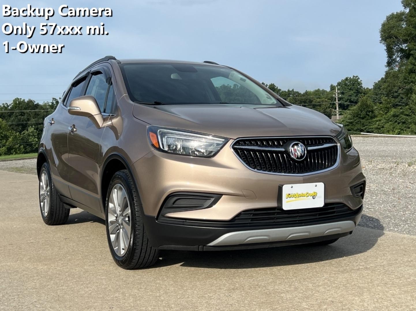2019 GOLD /Black Leather/Cloth Buick Encore Preferred FWD (KL4CJASB8KB) with an 1.4L 4 Cyl. TURBO engine, Automatic transmission, located at 2990 Old Orchard Rd., Jackson, MO, 63755, 37.354214, -89.612106 - 2019 Buick Encore Preferred 1-Owner Only 57xxx miles Front Wheel Drive 1.4L 4 Cyl. Automatic Backup Camera Power Driver Seat Bluetooth Remote Start Cruise Power Windows/Locks/Mirrors We have financing available and we accept trades! Fill out a credit application on our website or come by - Photo#0